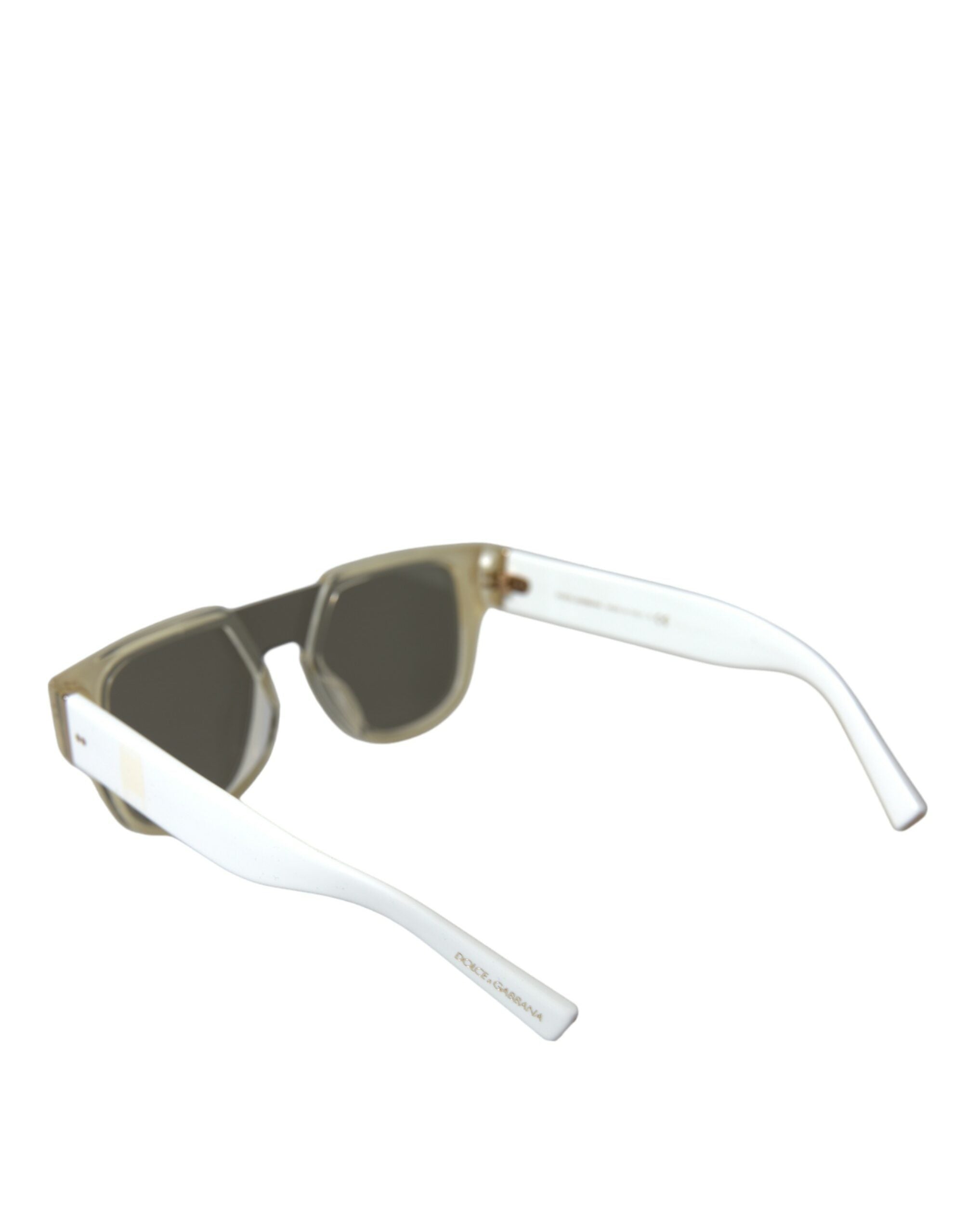 Dolce & Gabbana Chic White Acetate Designer Sunglasses - Luksusmuotia Dolce & Gabbana - Tutustu YVES JAVANNI® 