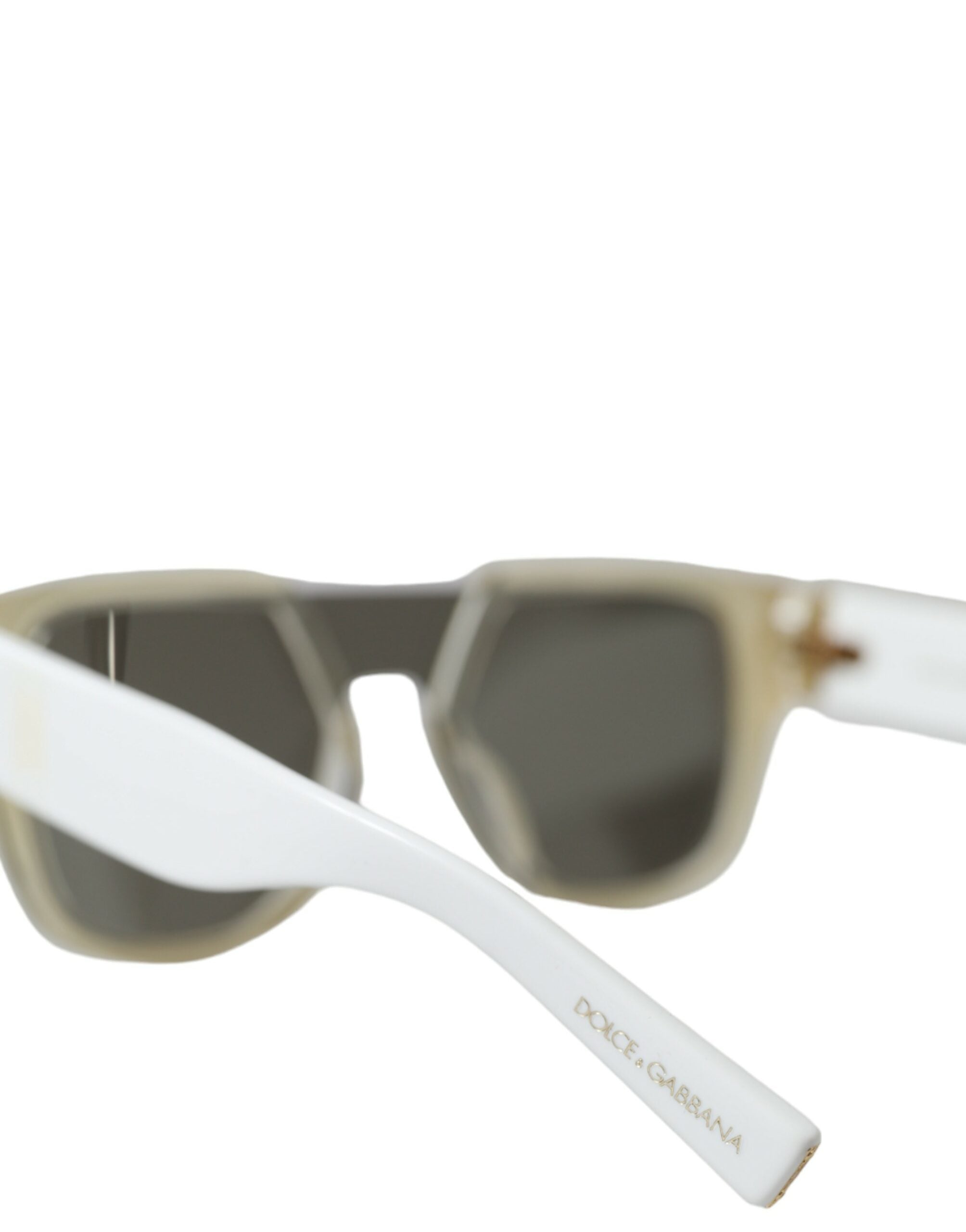 Dolce & Gabbana Chic White Acetate Designer Sunglasses - Luksusmuotia Dolce & Gabbana - Tutustu YVES JAVANNI® 