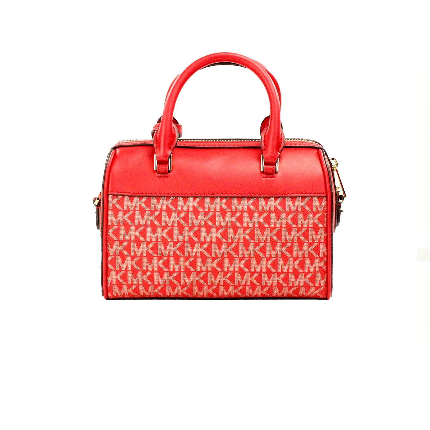 Michael Kors Travel XS Bright Red Signature PVC Duffle Crossbody Bag Purse - Luksusmuotia Michael Kors - Tutustu YVES JAVANNI® 