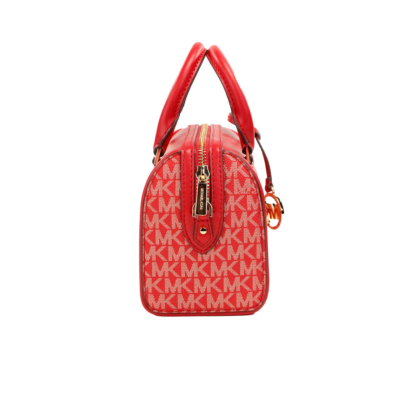 Michael Kors Travel XS Bright Red Signature PVC Duffle Crossbody Bag Purse - Luksusmuotia Michael Kors - Tutustu YVES JAVANNI® 