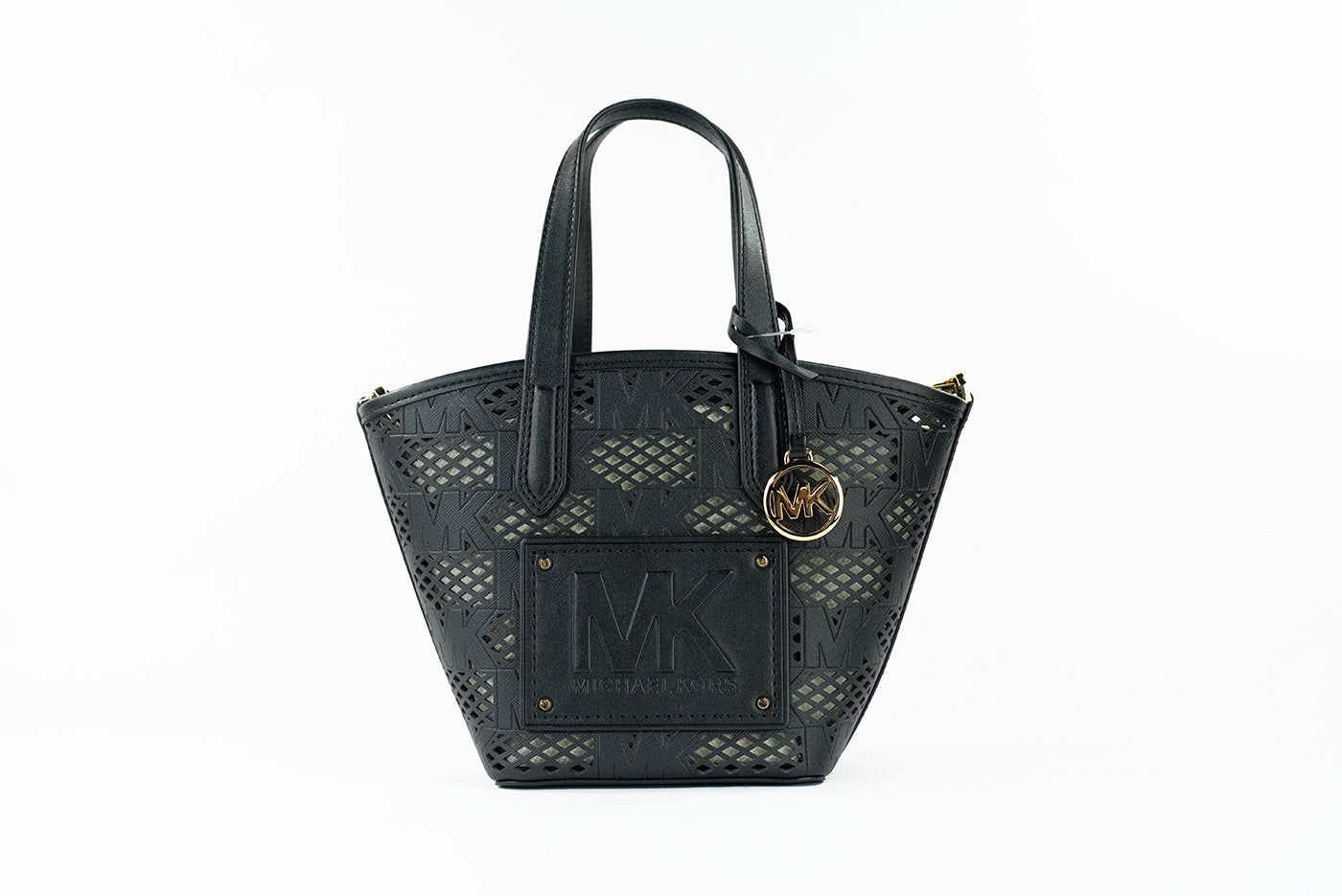 Michael Kors Kimber Small Black Leather 2-in-1 Zip Tote Messenger Bag Purse - Luksusmuotia Michael Kors - Tutustu YVES JAVANNI® 