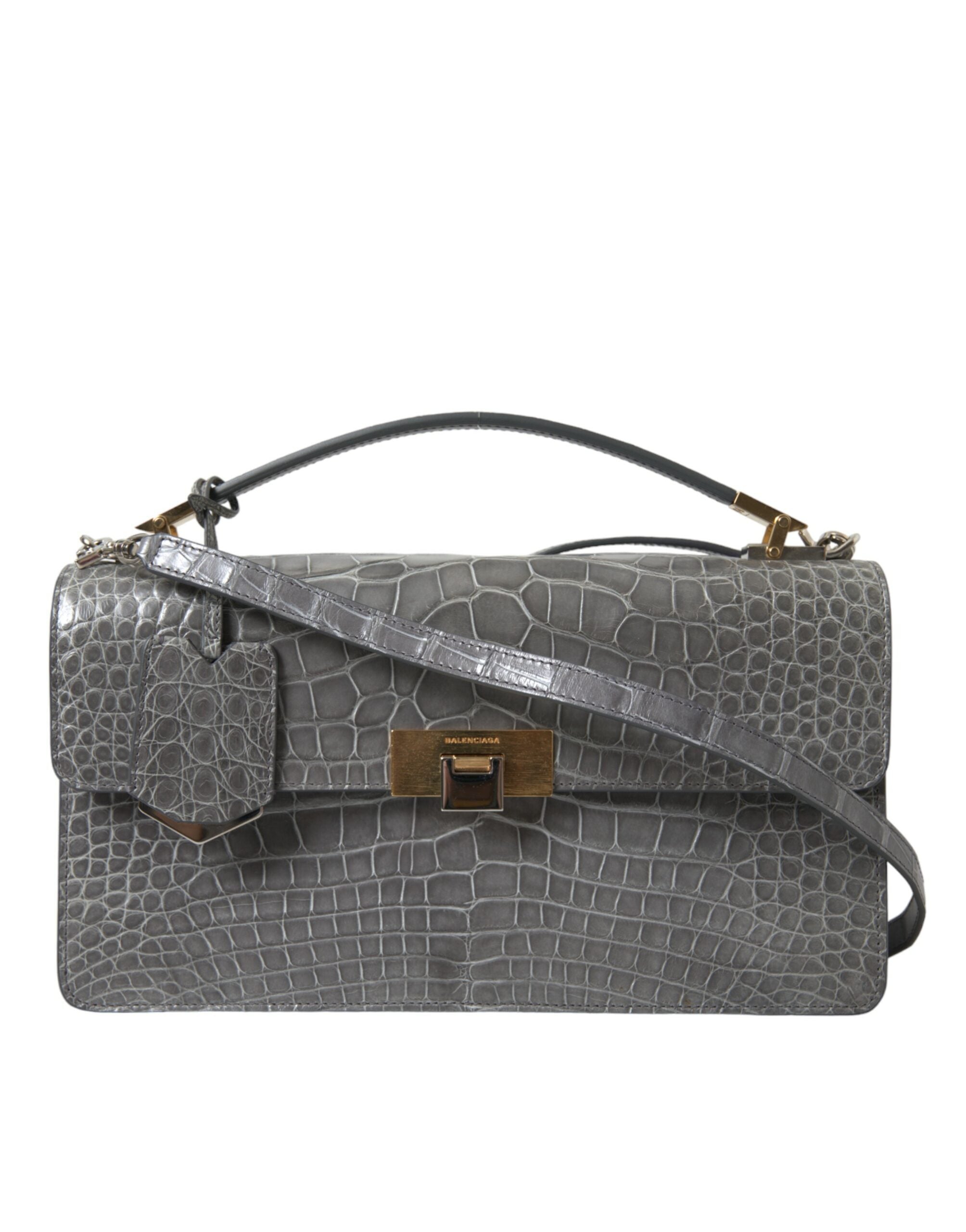 Balenciaga Alligator Leather Medium Shoulder Bag - Luksusmuotia Balenciaga - Tutustu YVES JAVANNI® 