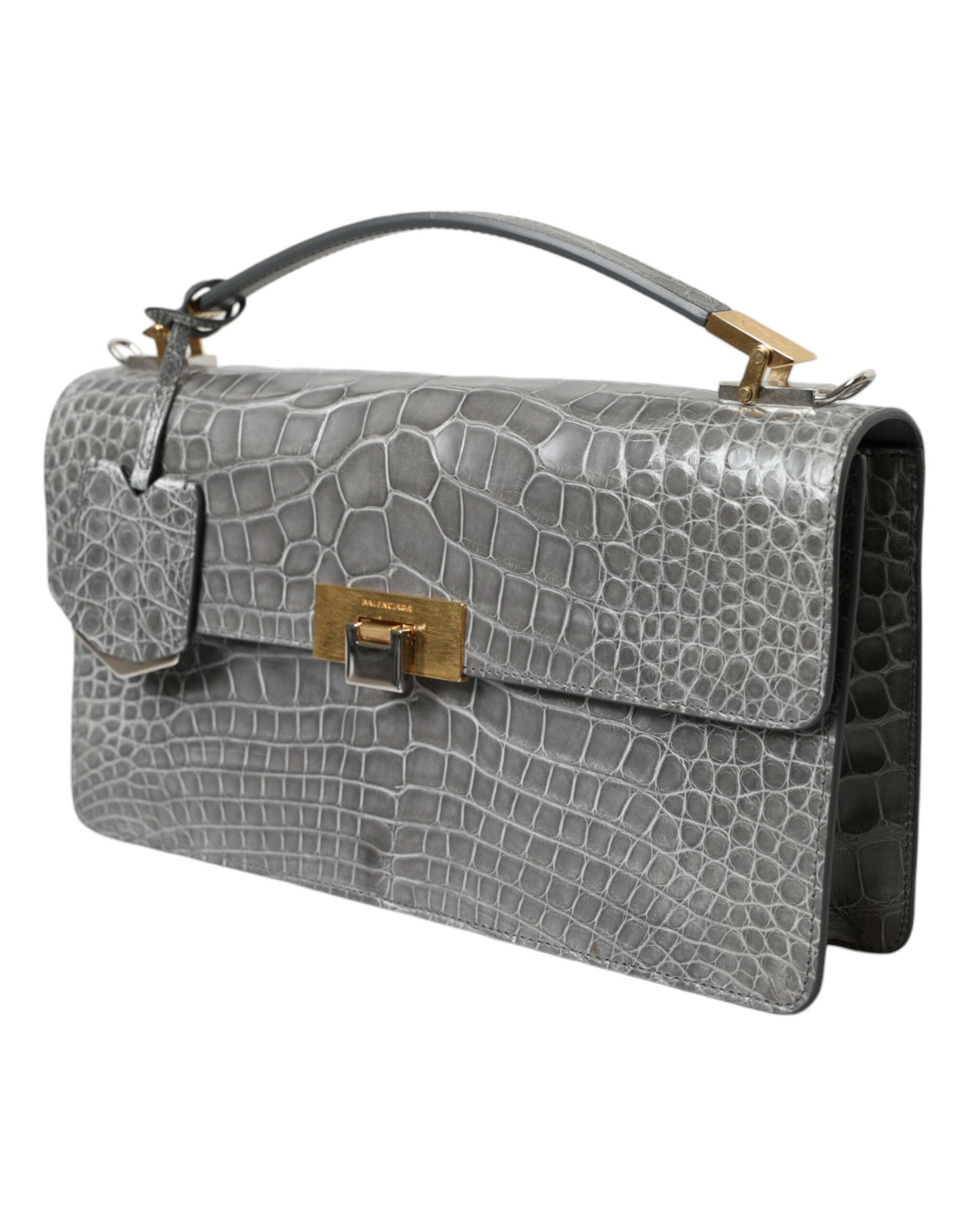 Balenciaga Alligator Leather Medium Shoulder Bag - Luksusmuotia Balenciaga - Tutustu YVES JAVANNI® 