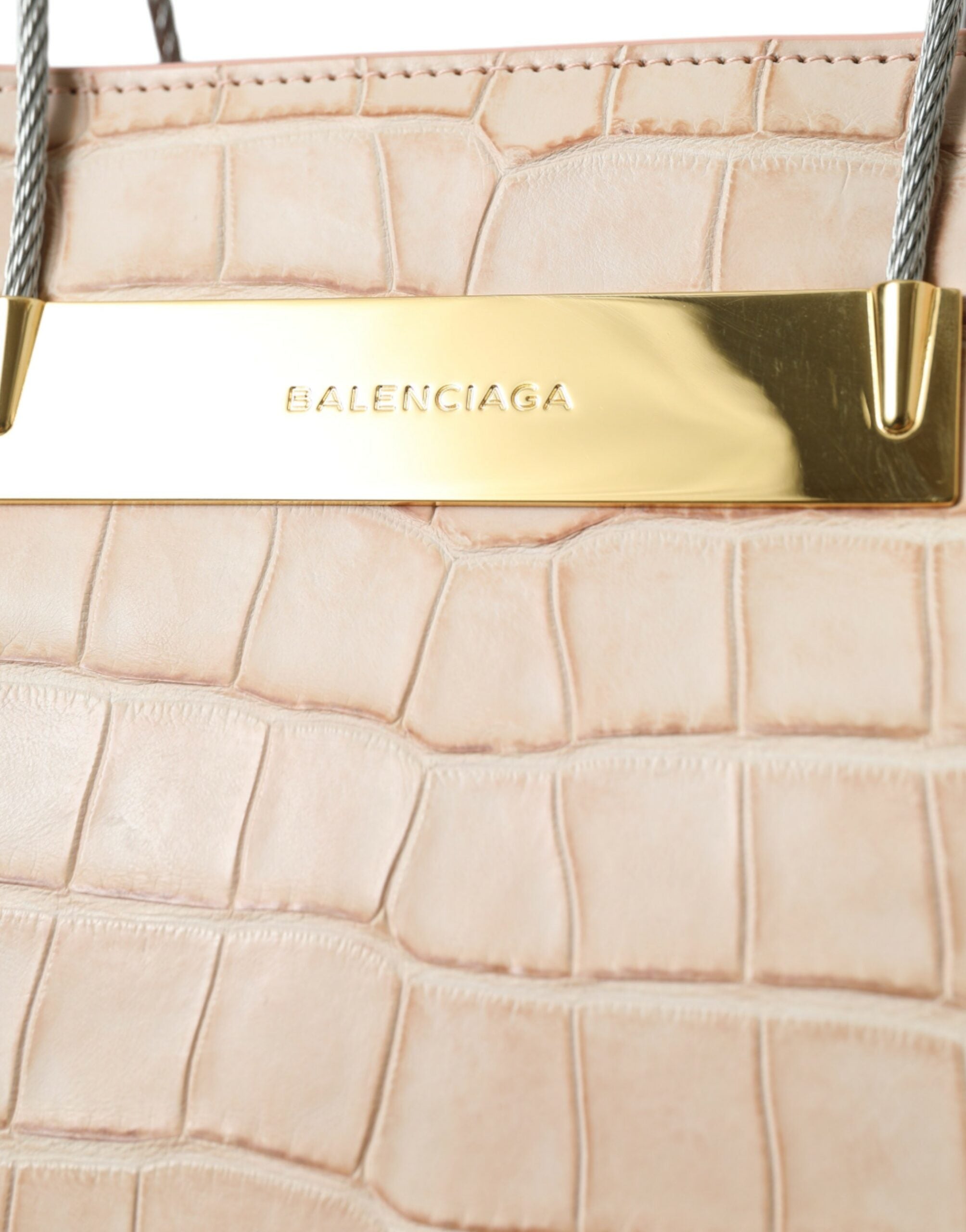 Balenciaga Alligator Leather Chic Pink Tote Bag - Luksusmuotia Balenciaga - Tutustu YVES JAVANNI® 