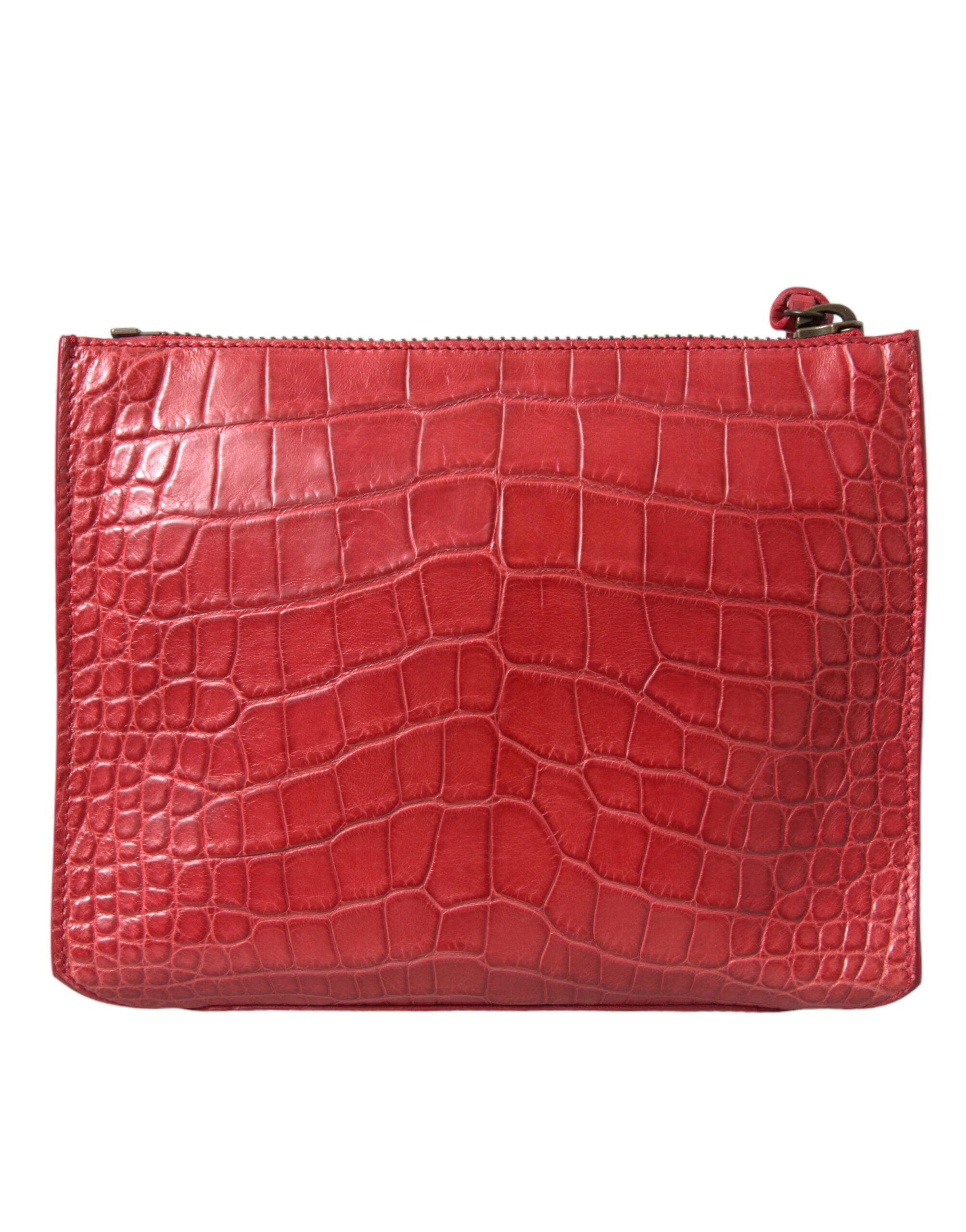 Balenciaga Exotic Red Alligator Leather Clutch - Luksusmuotia Balenciaga - Tutustu YVES JAVANNI® 