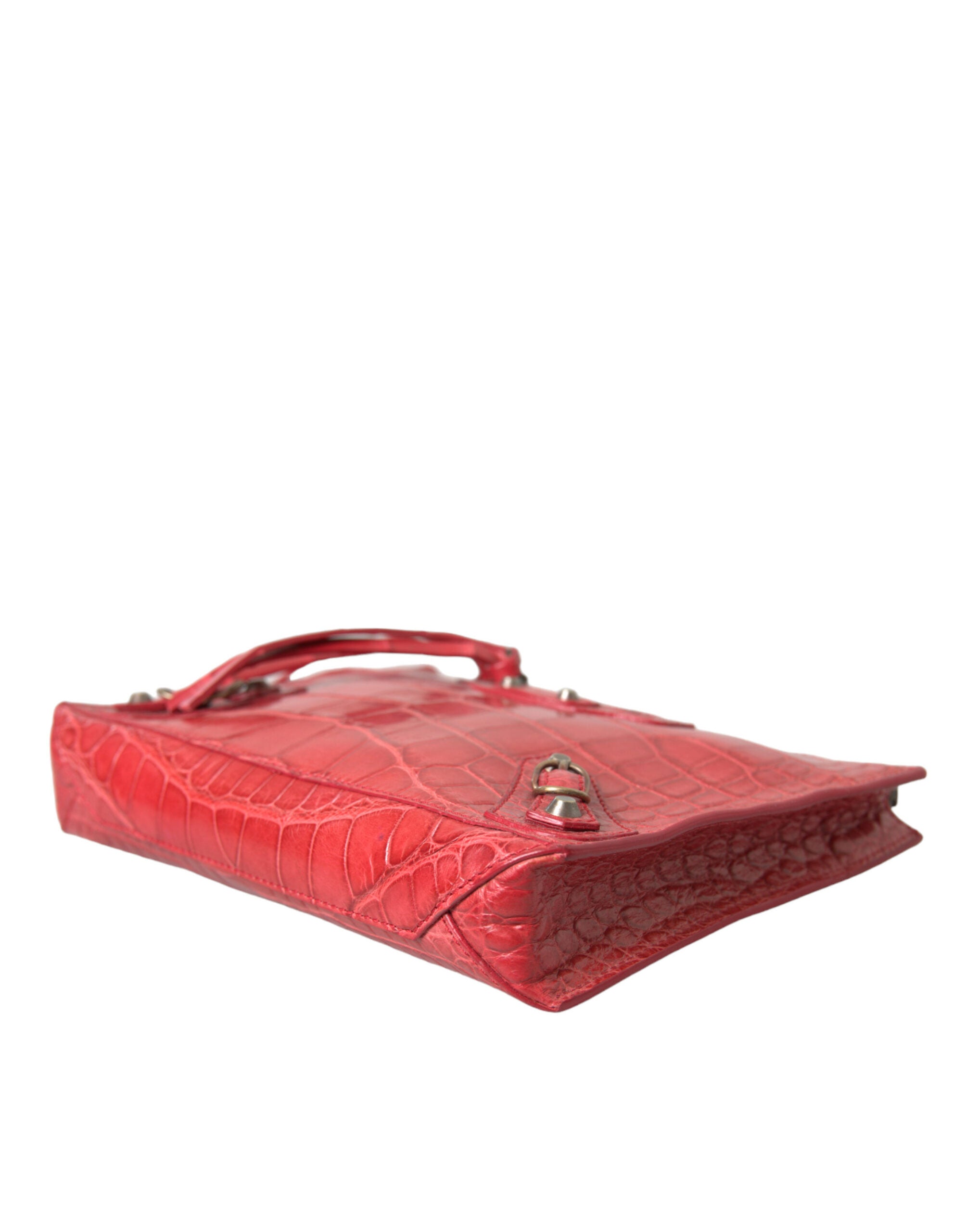 Balenciaga Exotic Red Alligator Leather Clutch - Luksusmuotia Balenciaga - Tutustu YVES JAVANNI® 