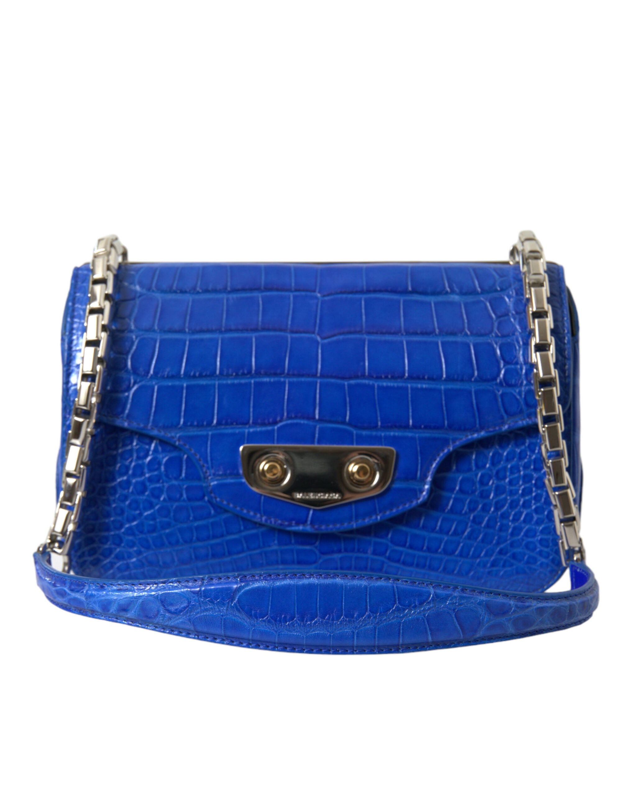 Balenciaga Alligator Skin Mini Shoulder Bag - Elegant Blue - Luksuslaukut ja asusteet Balenciaga - Tutustu YVES JAVANNI® 