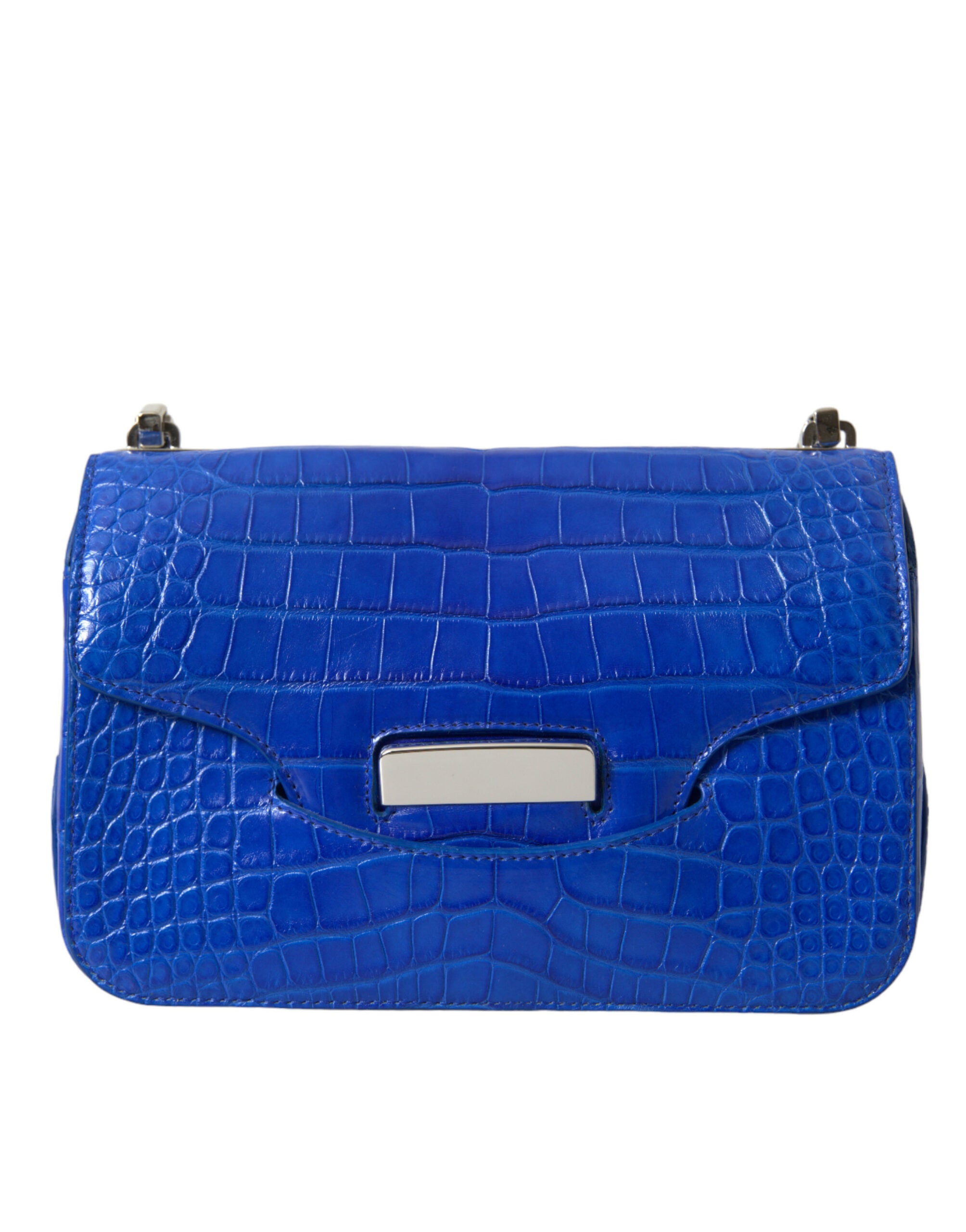 Balenciaga Alligator Skin Mini Shoulder Bag - Elegant Blue - Luksusmuotia Balenciaga - Tutustu YVES JAVANNI® 