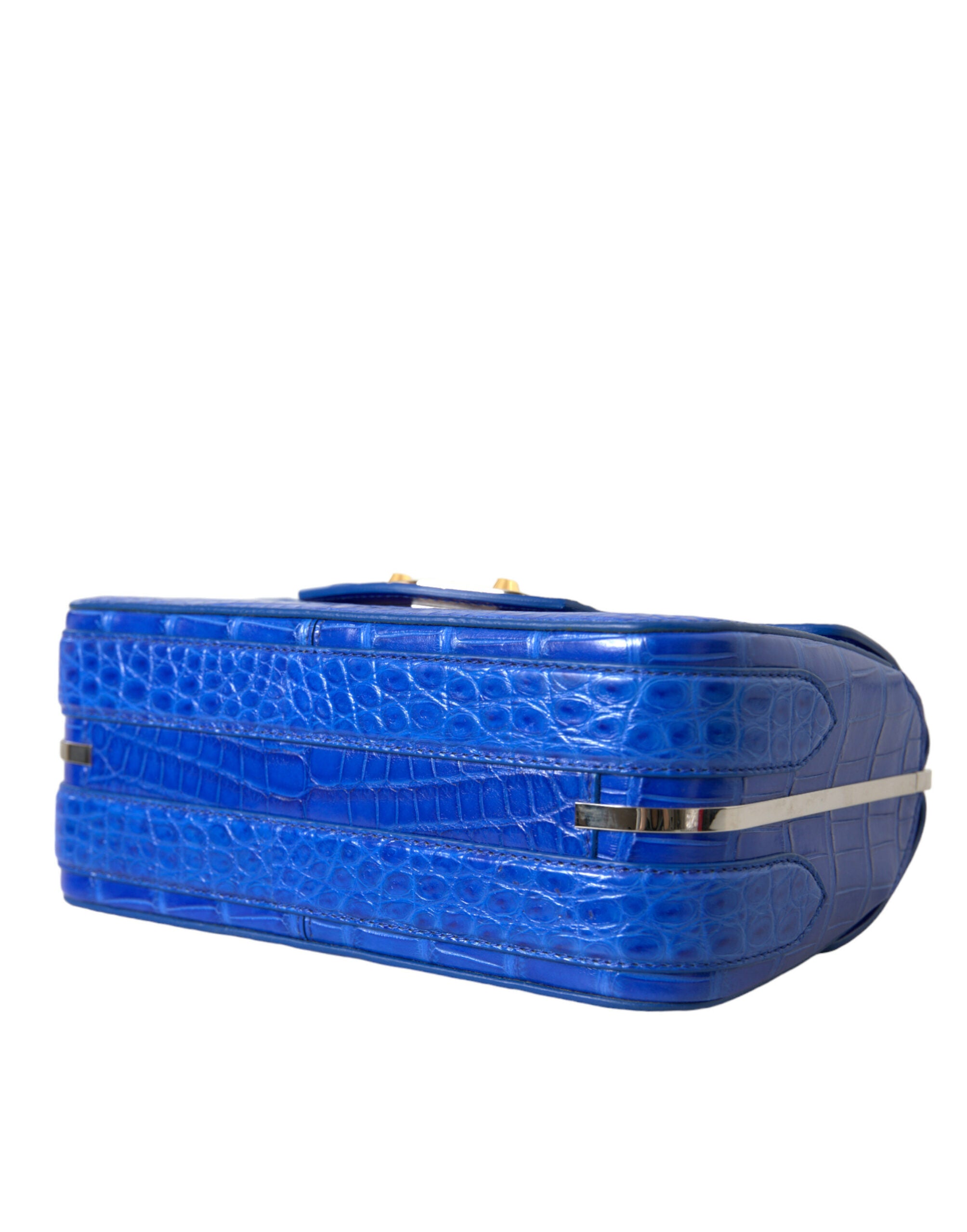 Balenciaga Alligator Skin Mini Shoulder Bag - Elegant Blue - Luksusmuotia Balenciaga - Tutustu YVES JAVANNI® 