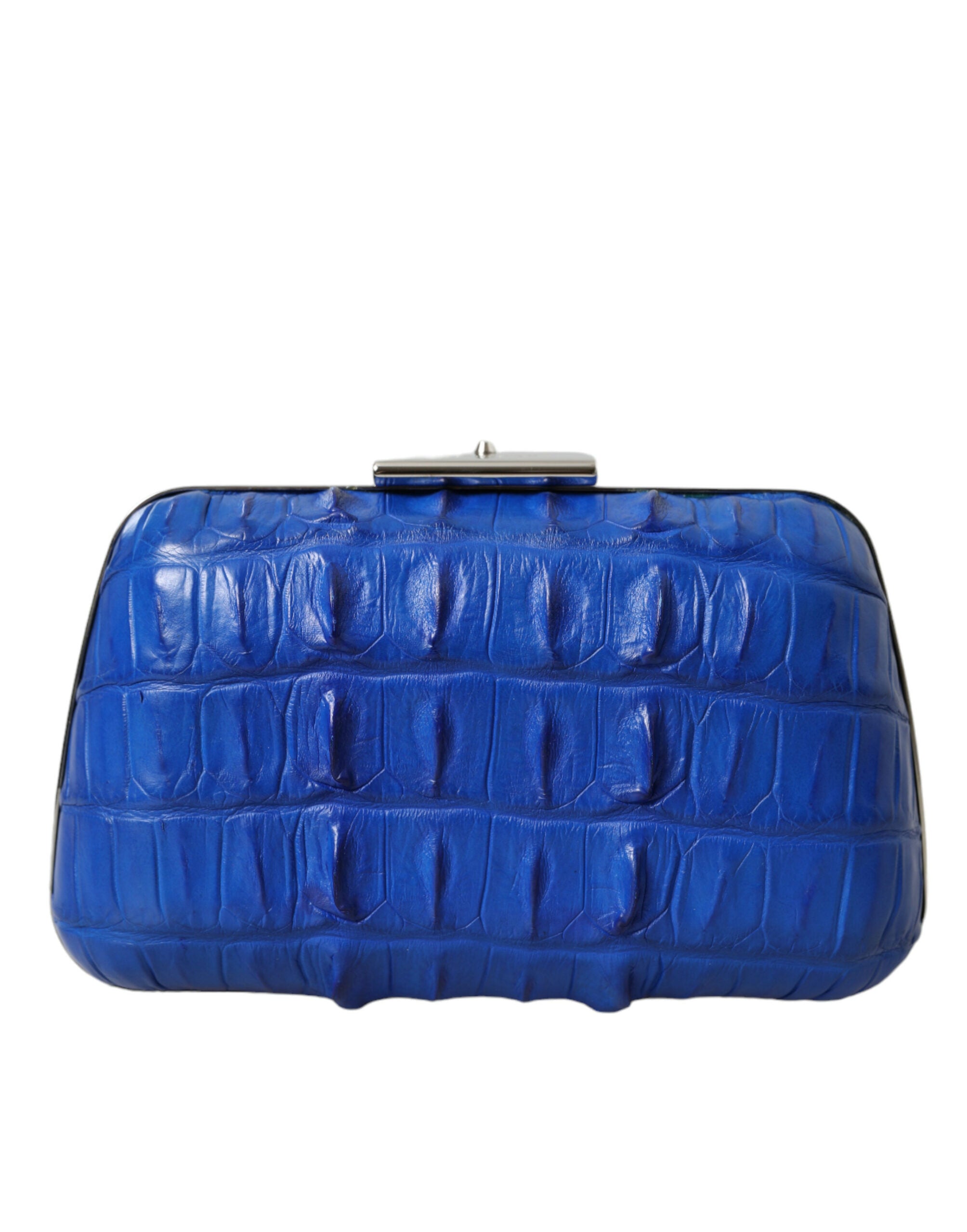 Balenciaga Electric Blue Crocodile Skin Clutch - Luksusmuotia Balenciaga - Tutustu YVES JAVANNI® 