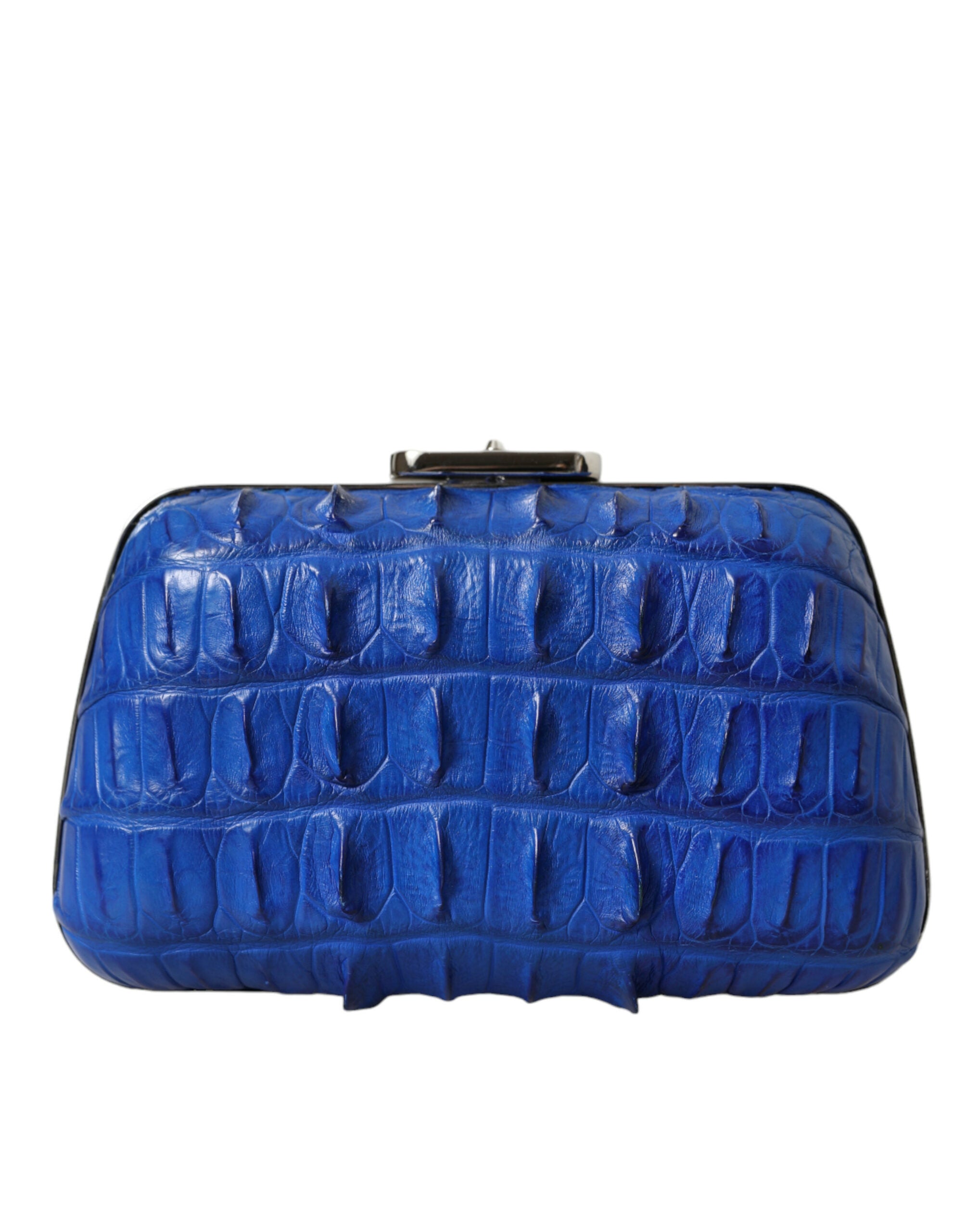 Balenciaga Electric Blue Crocodile Skin Clutch - Luksusmuotia Balenciaga - Tutustu YVES JAVANNI® 