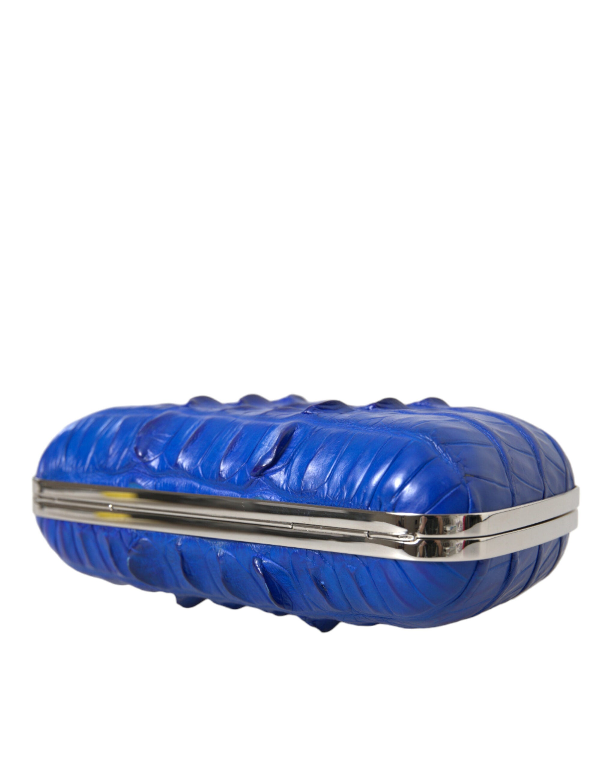 Balenciaga Electric Blue Crocodile Skin Clutch - Luksusmuotia Balenciaga - Tutustu YVES JAVANNI® 