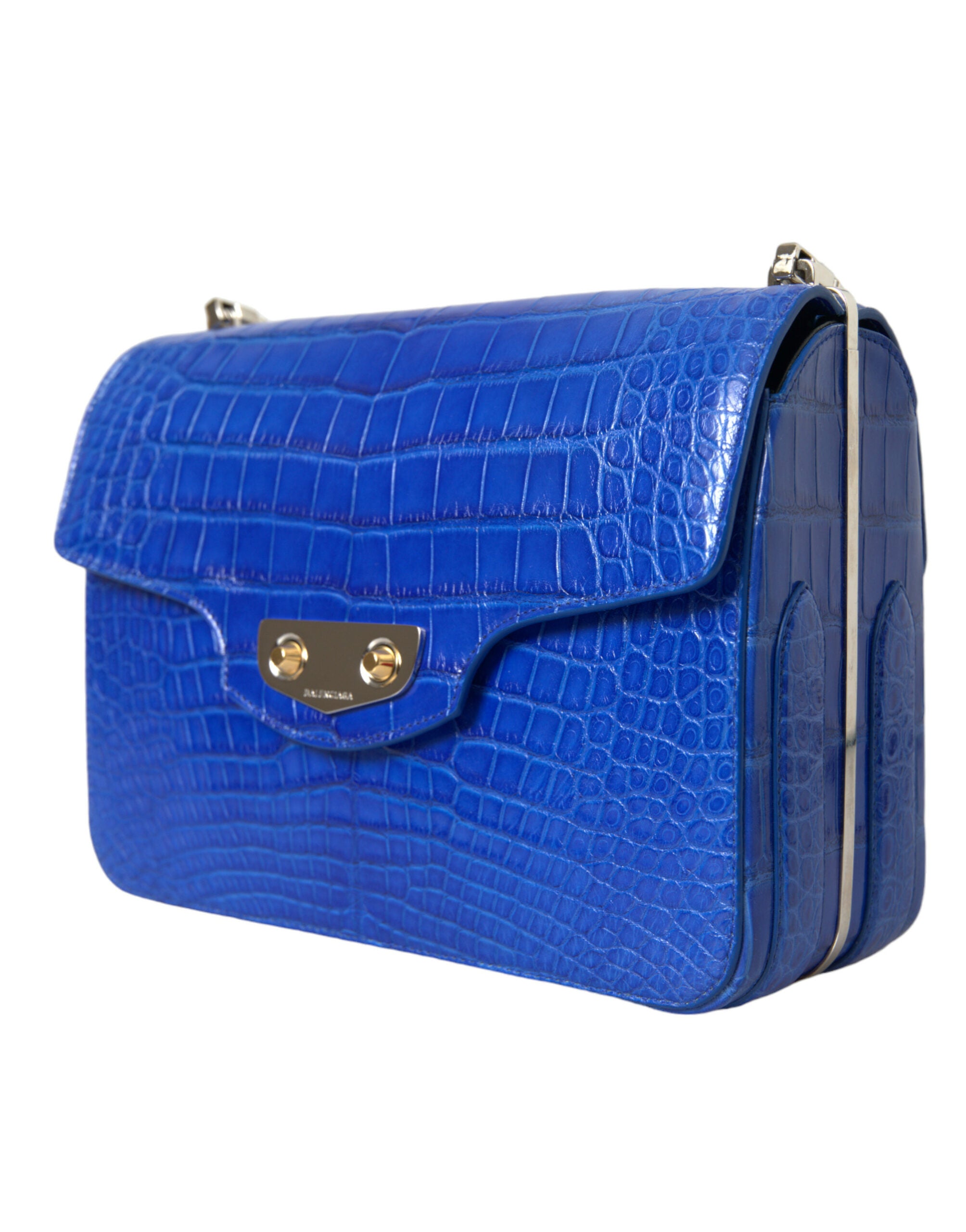 Balenciaga Chic Alligator Skin Chain Shoulder Bag - Luksusmuotia Balenciaga - Tutustu YVES JAVANNI® 