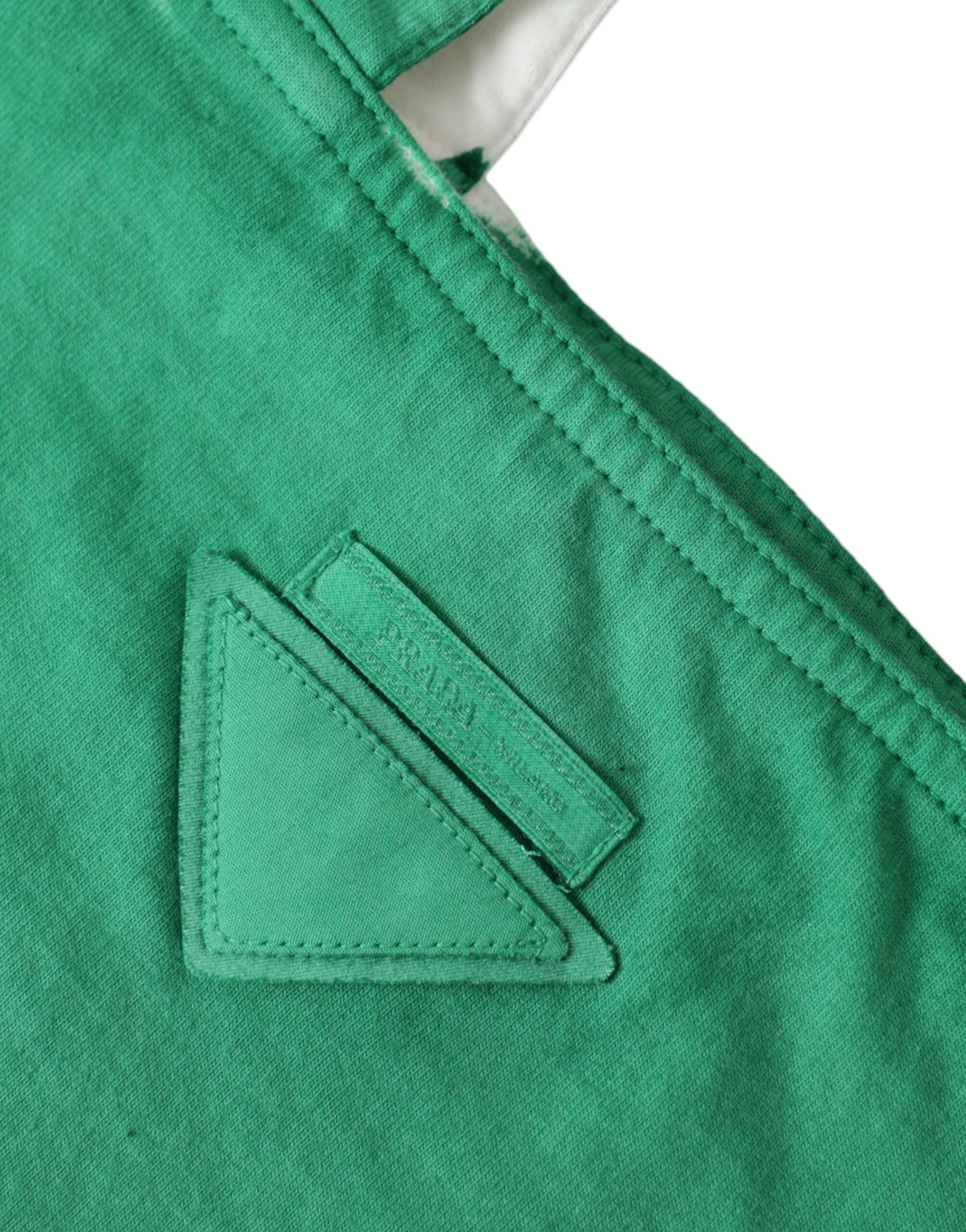 Prada Elegant Green Fabric Tote Bag - Luksusmuotia Prada - Tutustu YVES JAVANNI® 