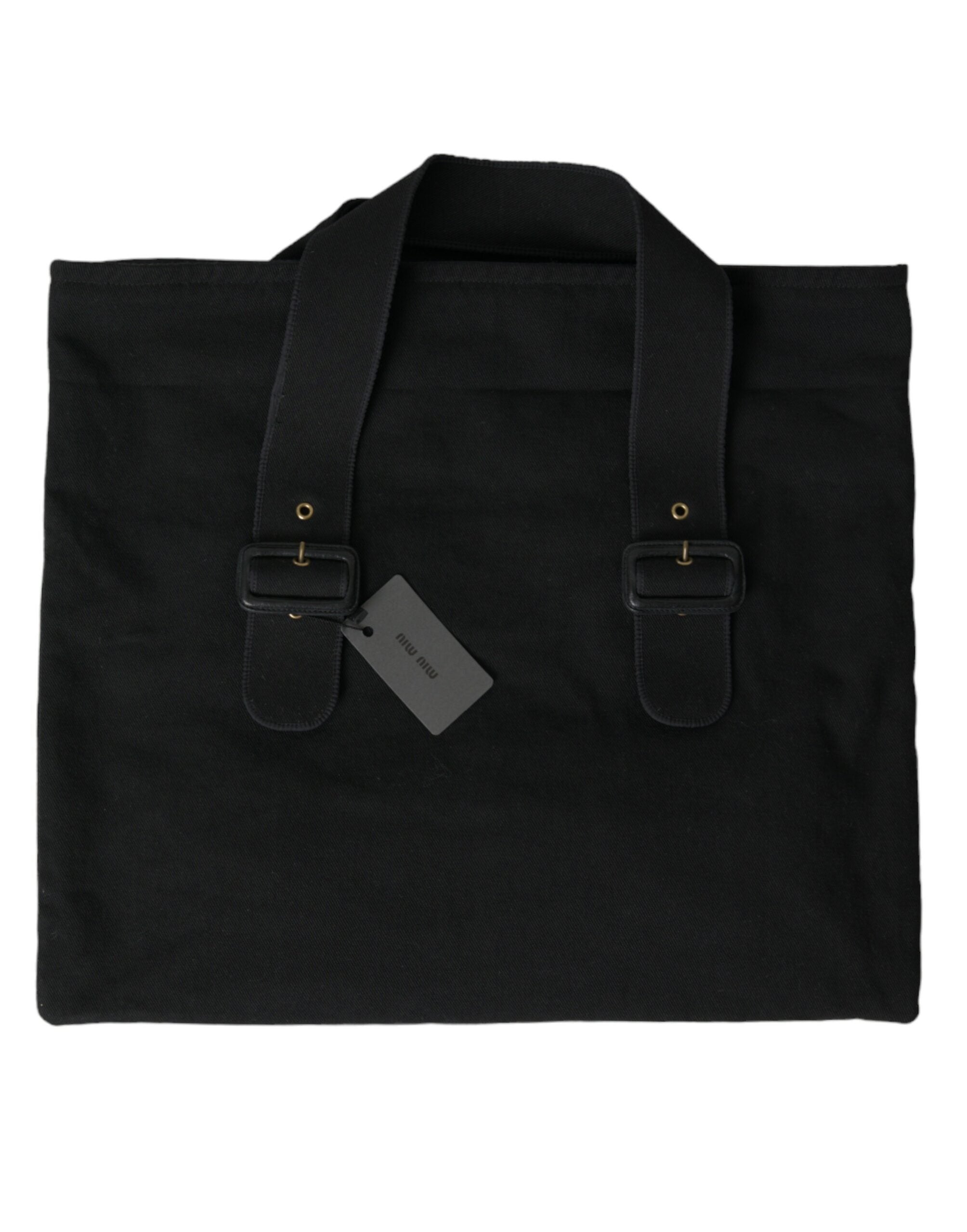 Miu Miu Chic Black Denim Tote for Everyday Elegance - Luksuslaukut ja asusteet Miu Miu - Tutustu YVES JAVANNI® 