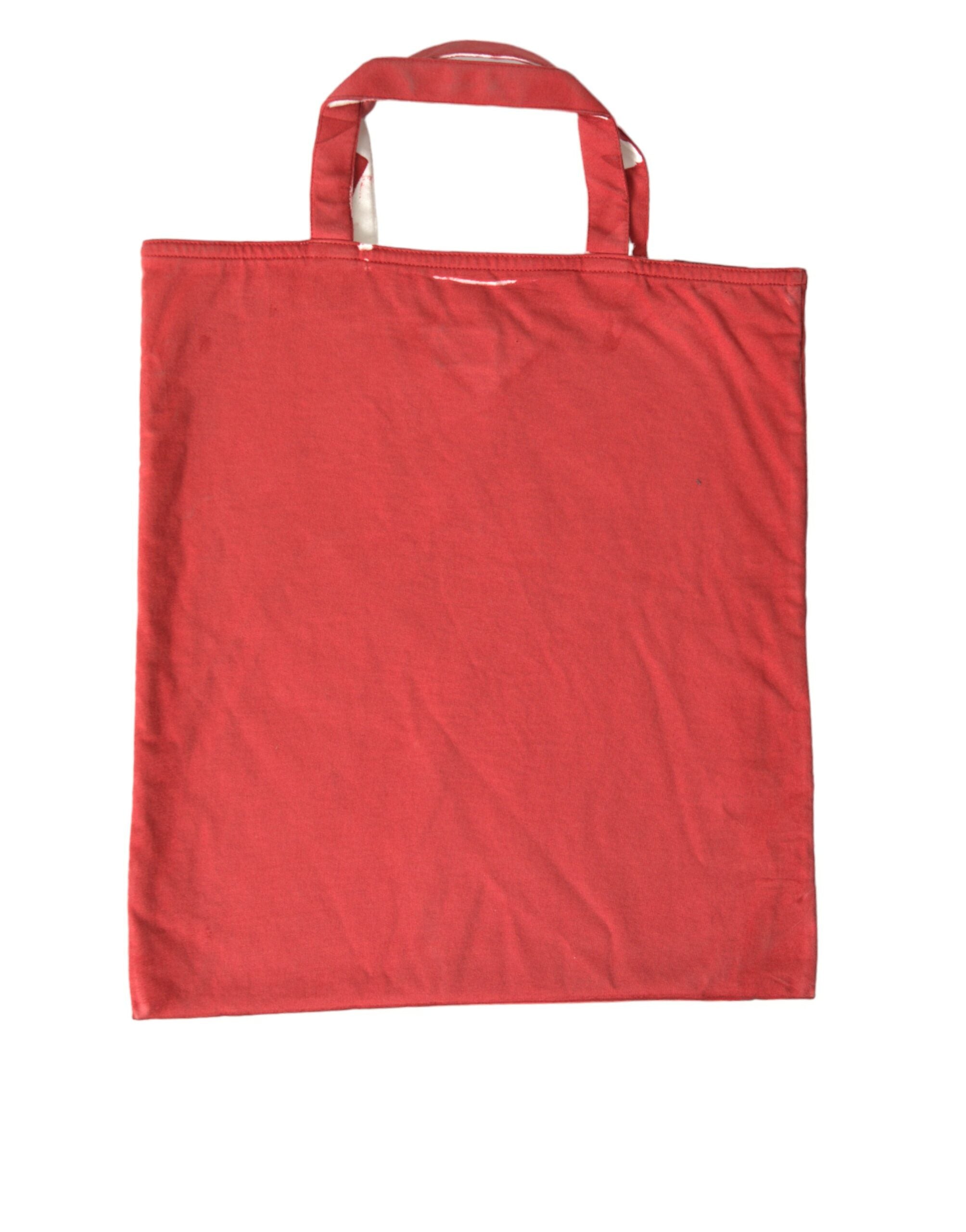 Prada Chic Red and White Fabric Tote Bag - Luksusmuotia Prada - Tutustu YVES JAVANNI® 