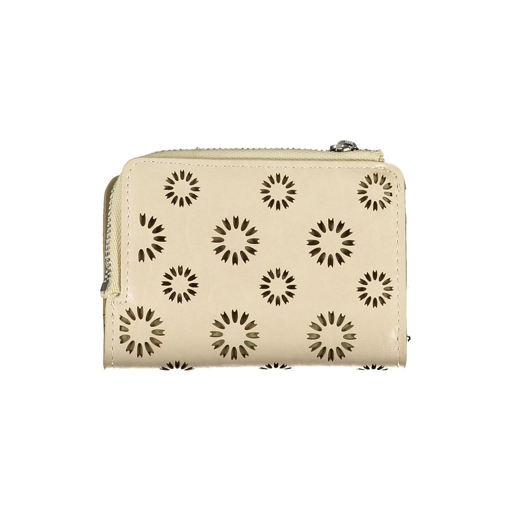 Desigual Beige Polyethylene Wallet - Luksusmuotia Desigual - Tutustu YVES JAVANNI® 