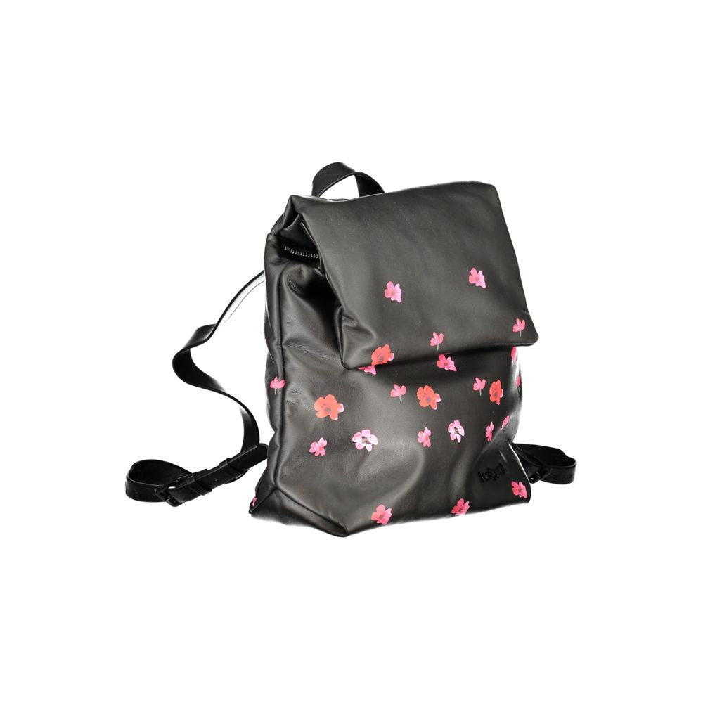 Desigual Black Polyethylene Backpack - Luksusmuotia Desigual - Tutustu YVES JAVANNI® 