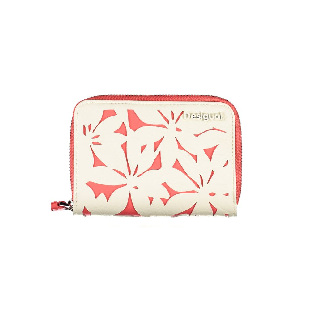 Desigual White Polyethylene Wallet - Luksusmuotia Desigual - Tutustu YVES JAVANNI® 