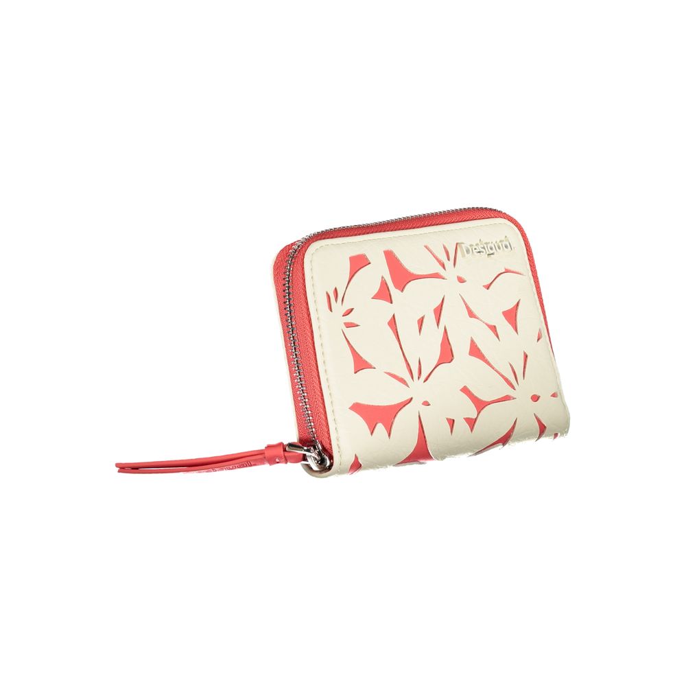 Desigual White Polyethylene Wallet - Luksusmuotia Desigual - Tutustu YVES JAVANNI® 