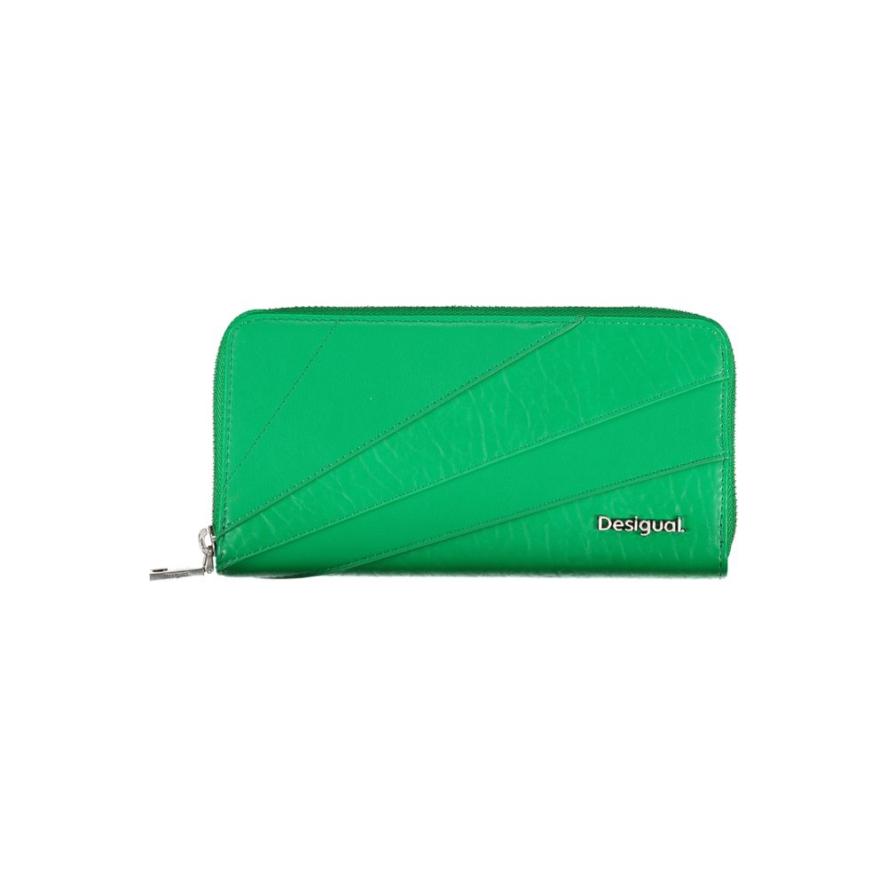 Desigual Green Polyethylene Wallet - Luksusmuotia Desigual - Tutustu YVES JAVANNI® 