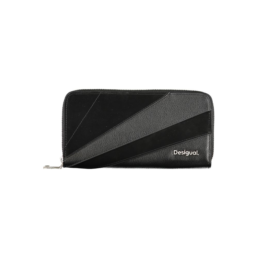 Desigual Black Polyethylene Wallet - Luksusmuotia Desigual - Tutustu YVES JAVANNI® 