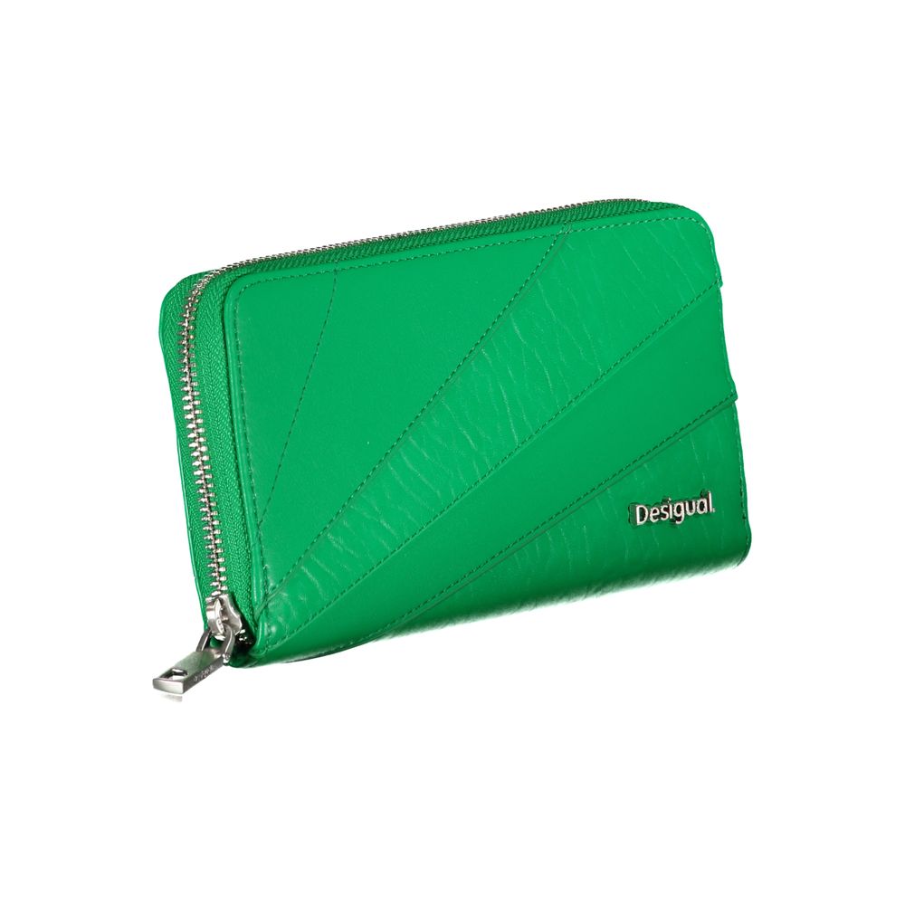 Desigual Green Polyethylene Wallet - Luksusmuotia Desigual - Tutustu YVES JAVANNI® 