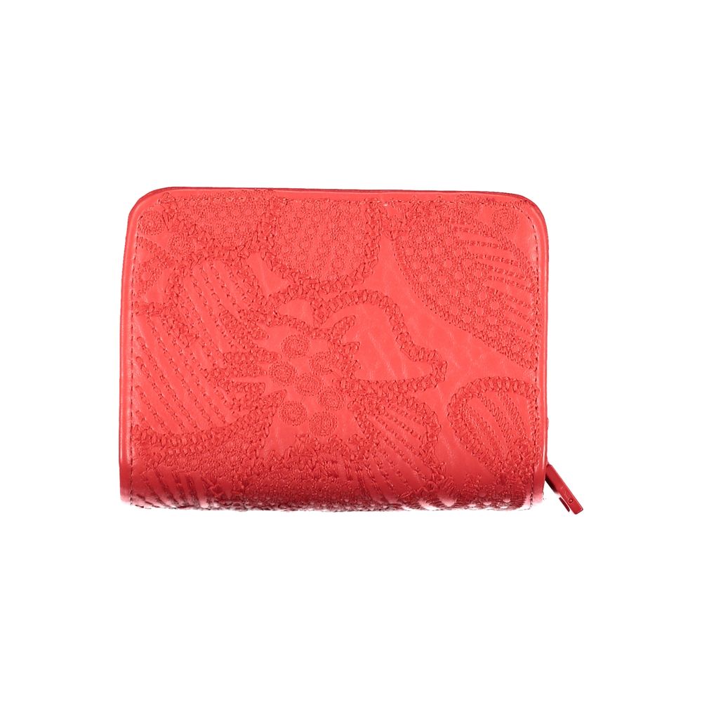 Desigual Red Polyethylene Wallet - Luksusmuotia Desigual - Tutustu YVES JAVANNI® 