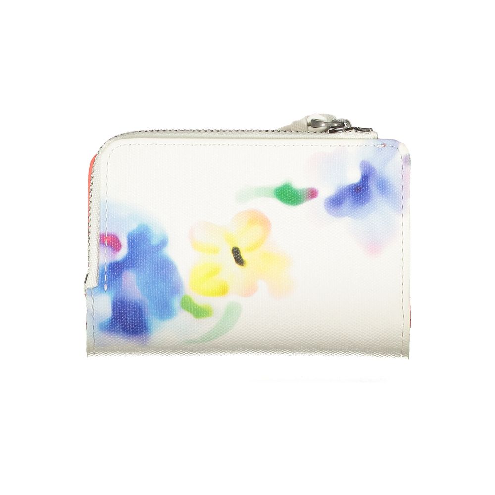 Desigual White Polyester Wallet - Luksusmuotia Desigual - Tutustu YVES JAVANNI® 