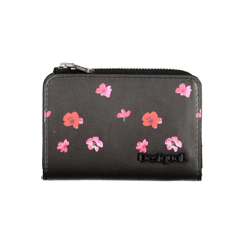 Desigual Black Polyethylene Wallet - Luksusmuotia Desigual - Tutustu YVES JAVANNI® 