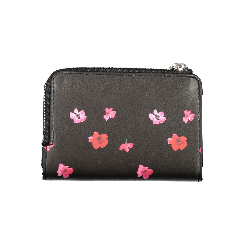 Desigual Black Polyethylene Wallet - Luksusmuotia Desigual - Tutustu YVES JAVANNI® 