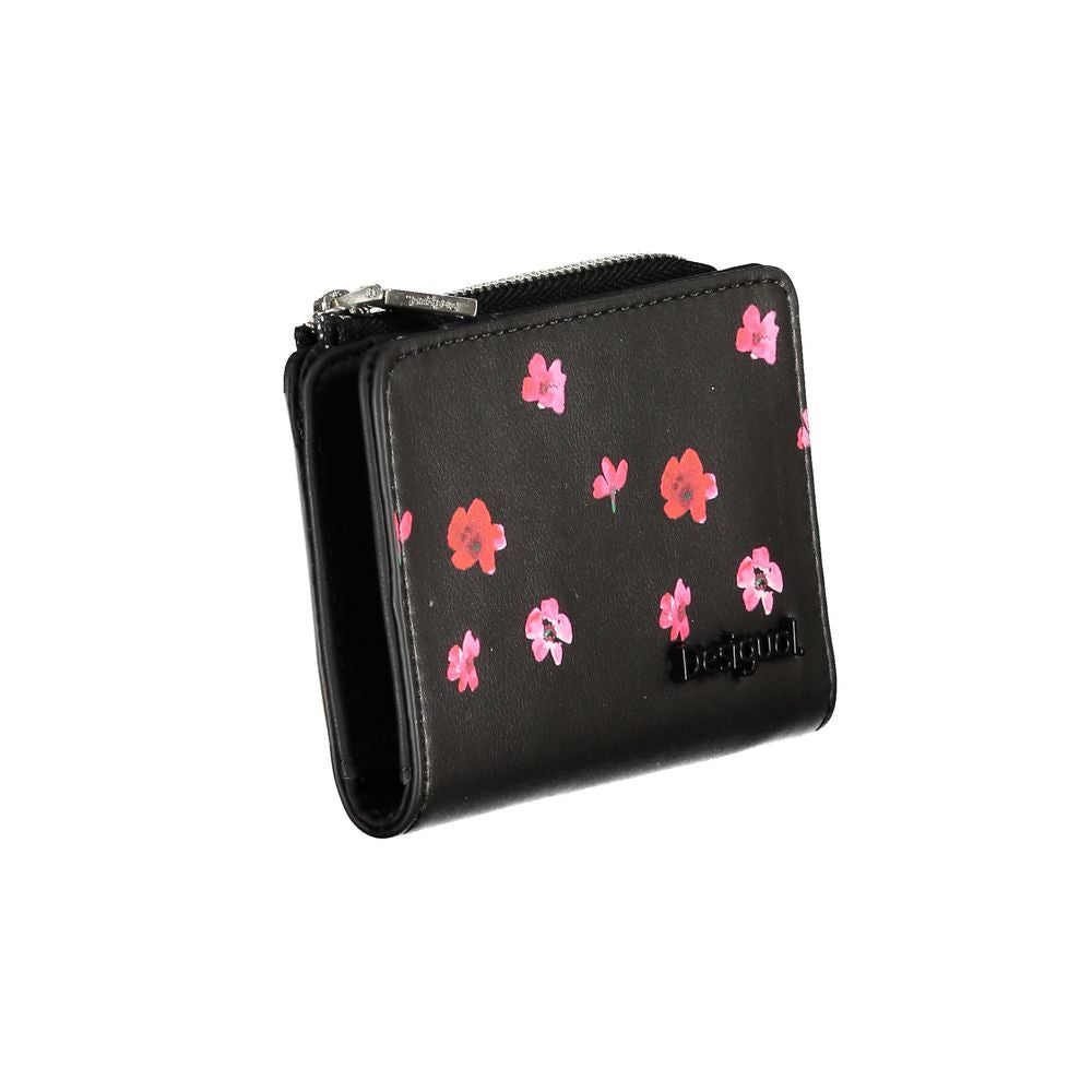 Desigual Black Polyethylene Wallet - Luksusmuotia Desigual - Tutustu YVES JAVANNI® 