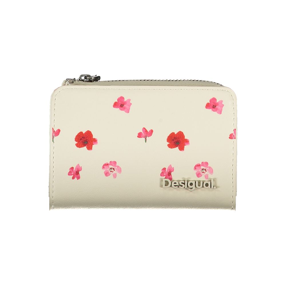 Desigual White Polyethylene Wallet - Luksusmuotia Desigual - Tutustu YVES JAVANNI® 