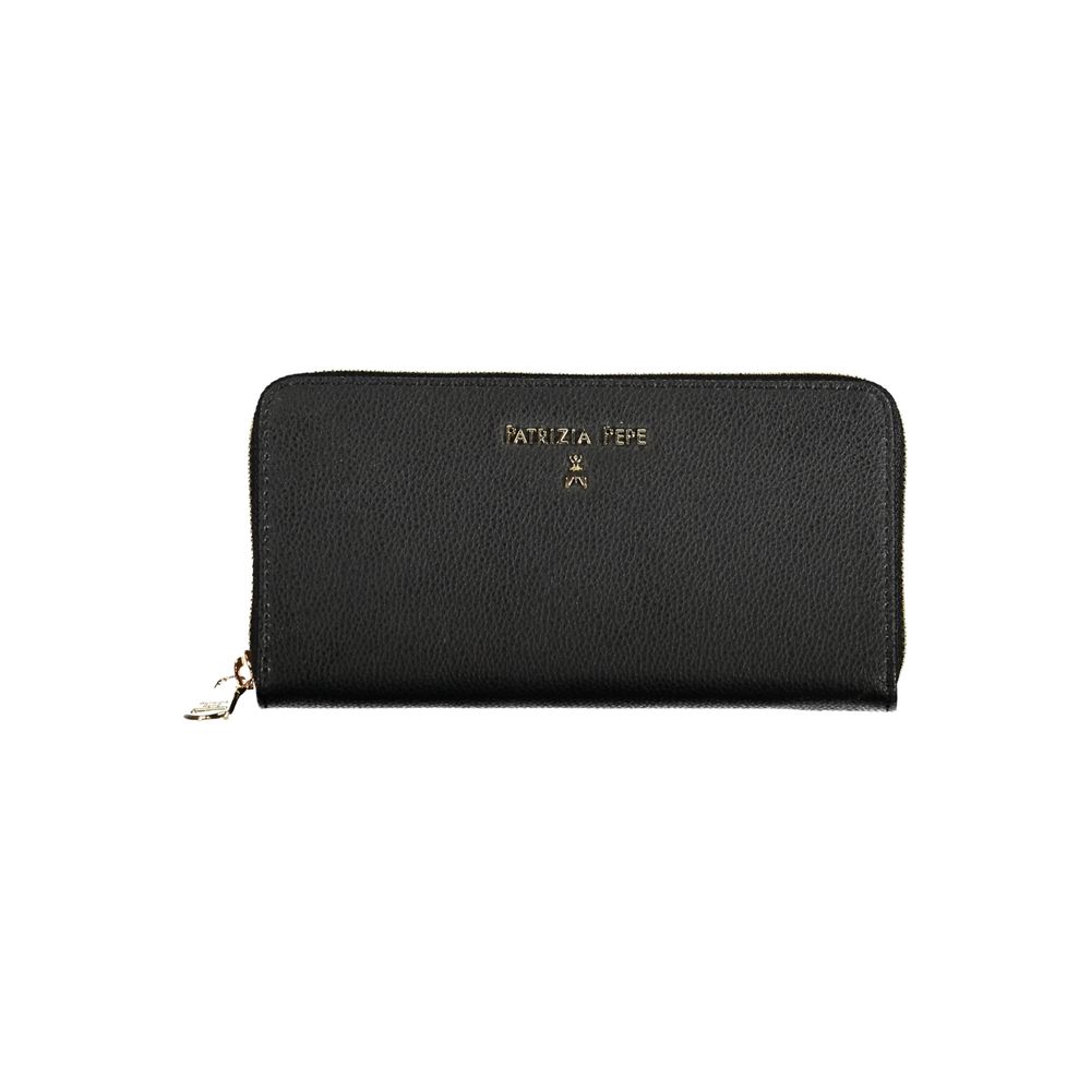 Patrizia Pepe Black Leather Wallet - Luksusmuotia Patrizia Pepe - Tutustu YVES JAVANNI® 