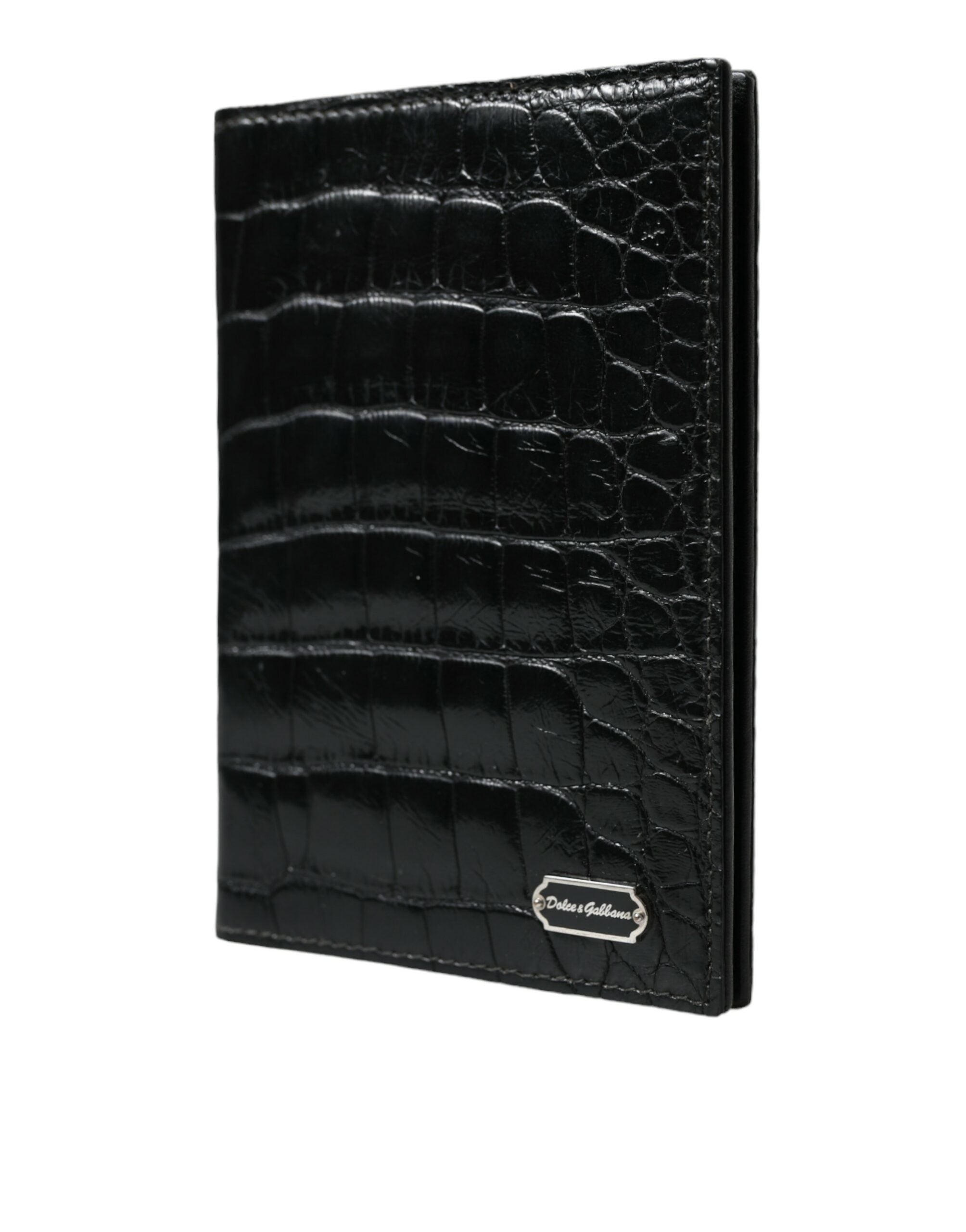 Dolce & Gabbana Black Exotic Skin Leather Long Bifold Passport Holder - Luksusmuotia Dolce & Gabbana - Tutustu YVES JAVANNI® 