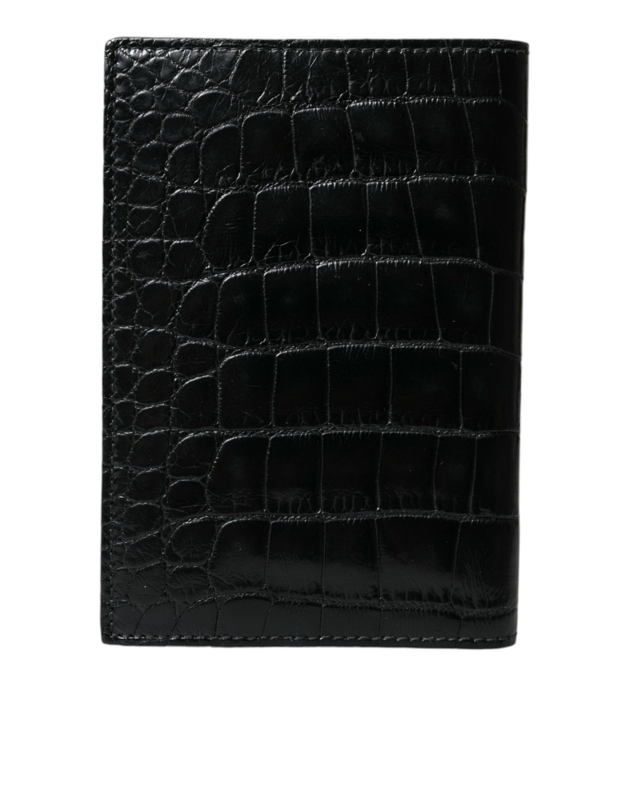 Dolce & Gabbana Black Exotic Skin Leather Long Bifold Passport Holder - Luksusmuotia Dolce & Gabbana - Tutustu YVES JAVANNI® 