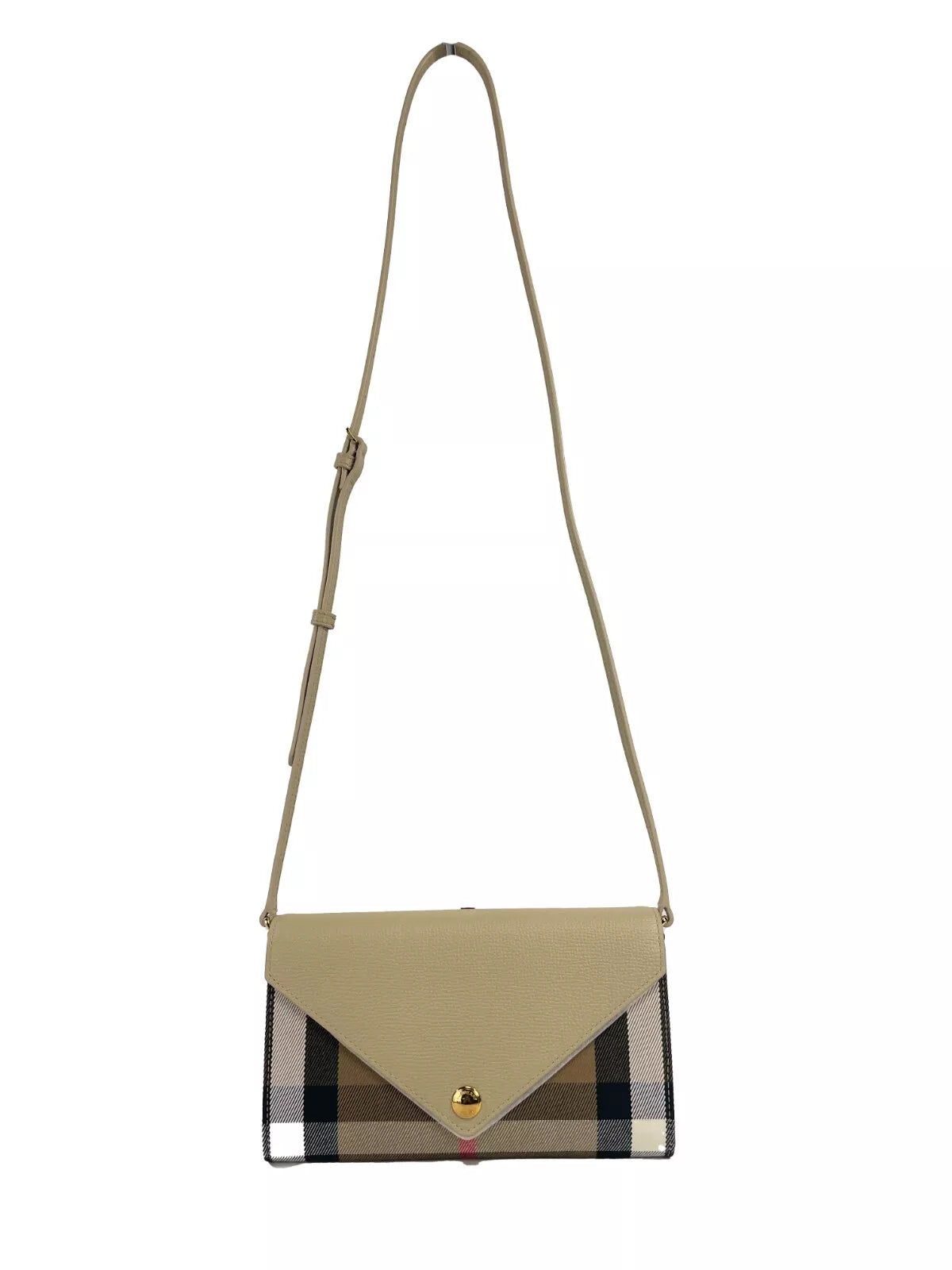 Burberry Hannah Small House Check Coca Leather Crossbody Bag - Luksusmuotia Burberry - Tutustu YVES JAVANNI® 