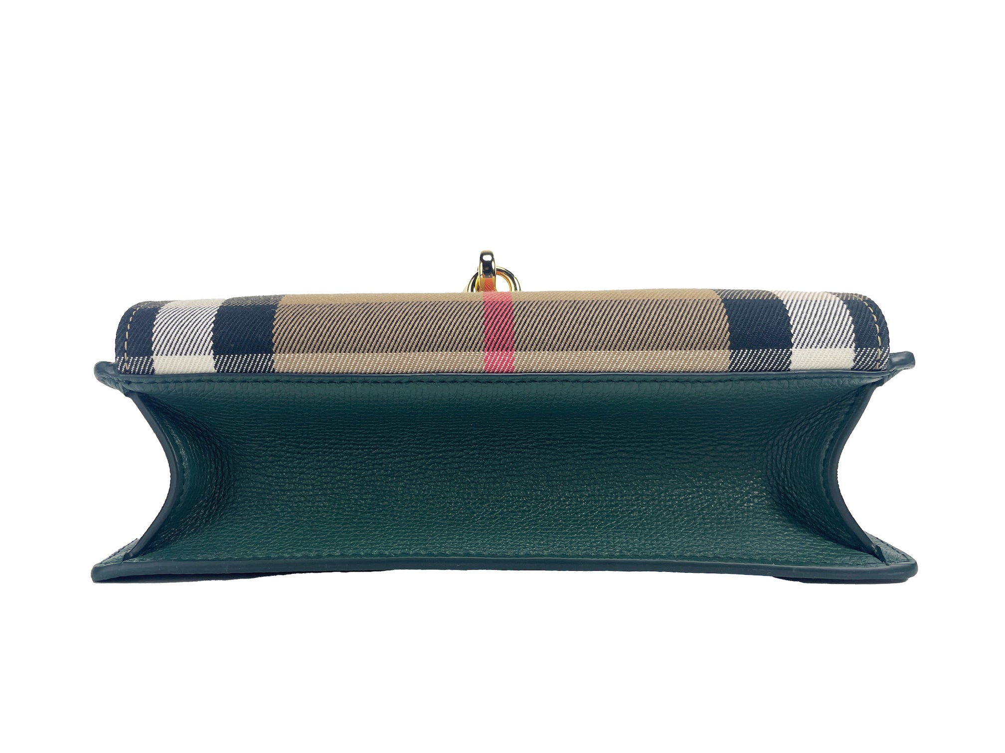 Burberry Macken Small Vintage Green House Check Leather Crossbody Bag - Luksusmuotia Burberry - Tutustu YVES JAVANNI® 