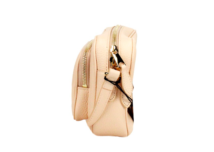 Burberry Small Branded Peach Pink Grainy Leather Camera Crossbody Bag - Luxury from Burberry - Shop at YVES JAVANNI