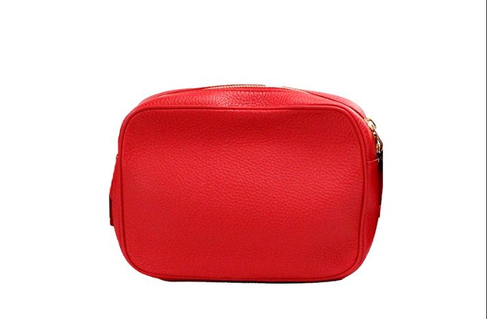 Burberry Small Branded Bright Red Grainy Leather Camera Crossbody Bag - Luksusmuotia Burberry - Tutustu YVES JAVANNI® 