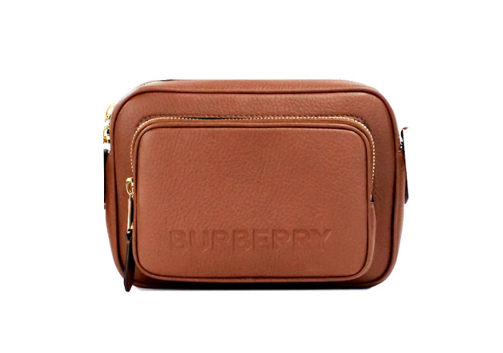 Burberry Small Branded Tan Brown Leather Camera Crossbody Bag - Luksusmuotia Burberry - Tutustu YVES JAVANNI® 