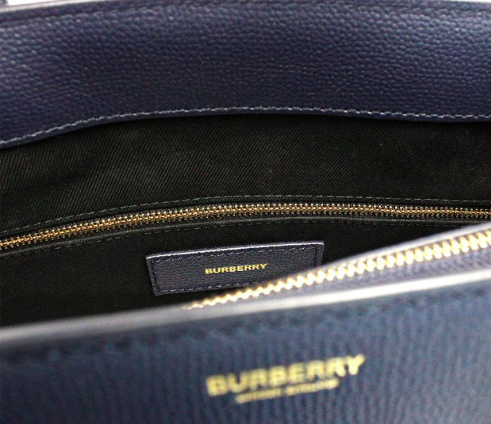 Burberry Banner Medium Regency Blue Leather Tote Crossbody Handbag Purse - Luxury from Burberry - Shop at YVES JAVANNI