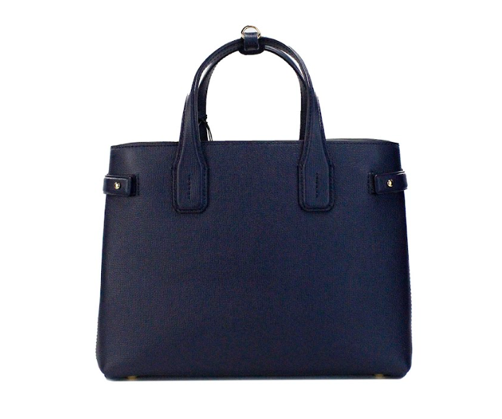 Burberry Banner Medium Regency Blue Leather Tote Crossbody Handbag Purse - Luxury from Burberry - Shop at YVES JAVANNI