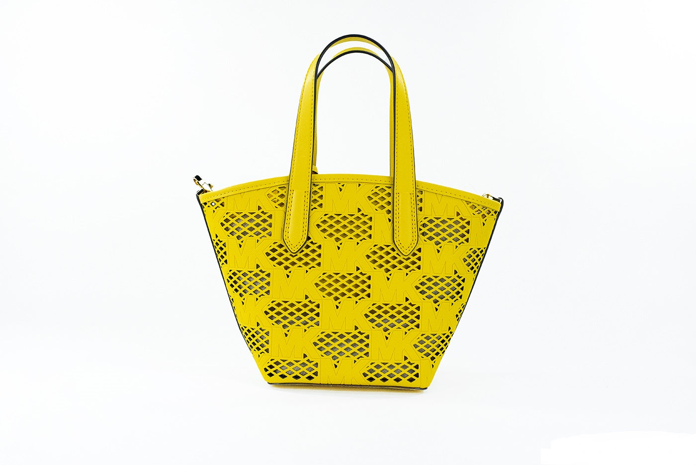 Michael Kors Kimber Small Daffodil Leather 2-in-1 Zip Tote Messenger Bag Purse - Luksusmuotia Michael Kors - Tutustu YVES JAVANNI® 