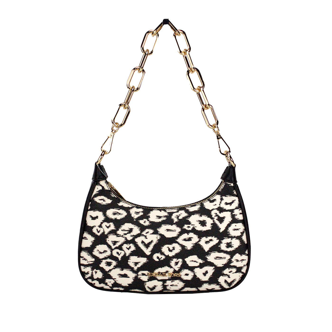 Michael Kors Cora Medium Heart Print PVC Zip Pouchette Crossbody Bag - Luksusmuotia Michael Kors - Tutustu YVES JAVANNI® 