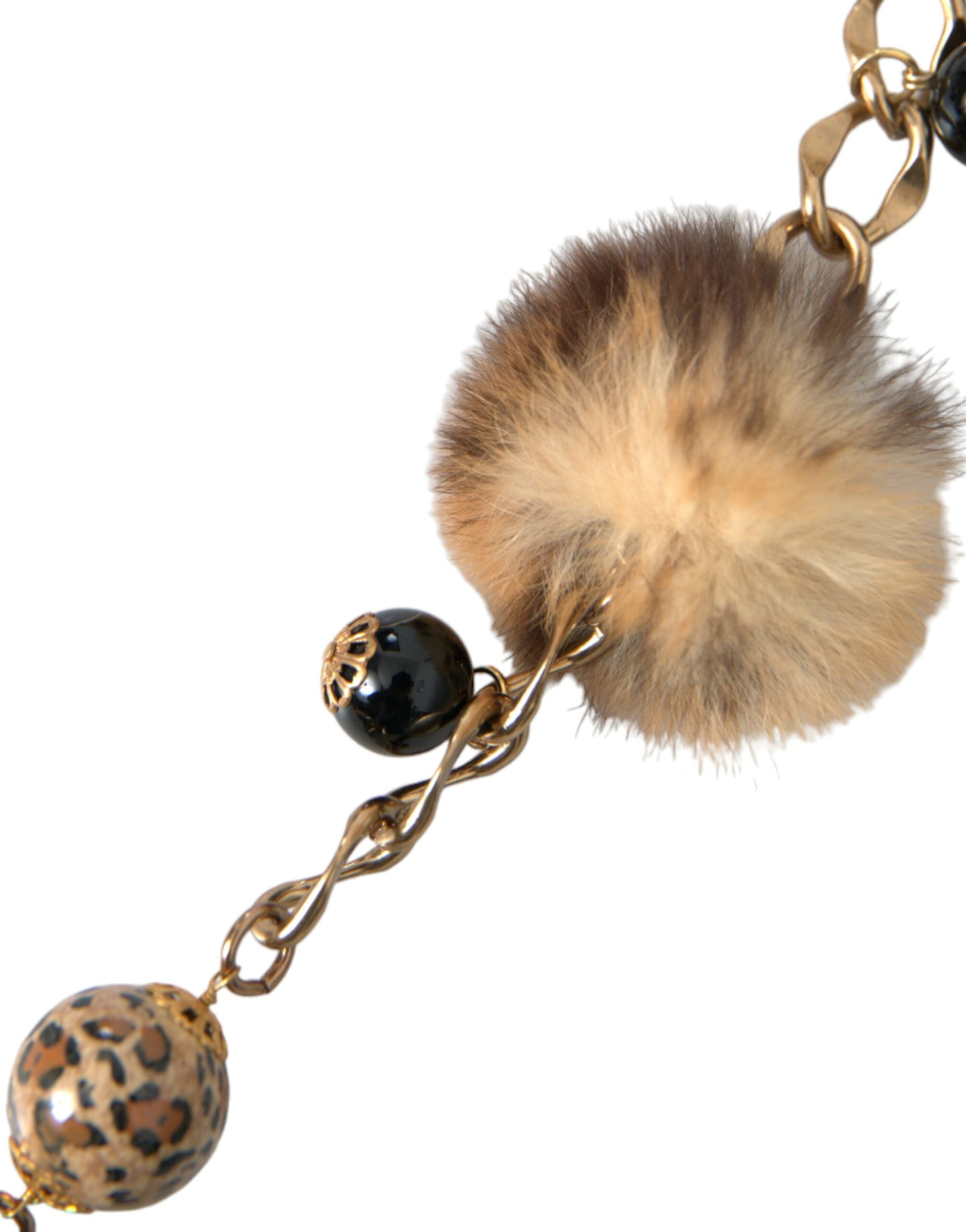 Dolce & Gabbana Gold Brass Leopard Fur Pearl Collier Chain Belt - Luksusmuotia Dolce & Gabbana - Tutustu YVES JAVANNI® 