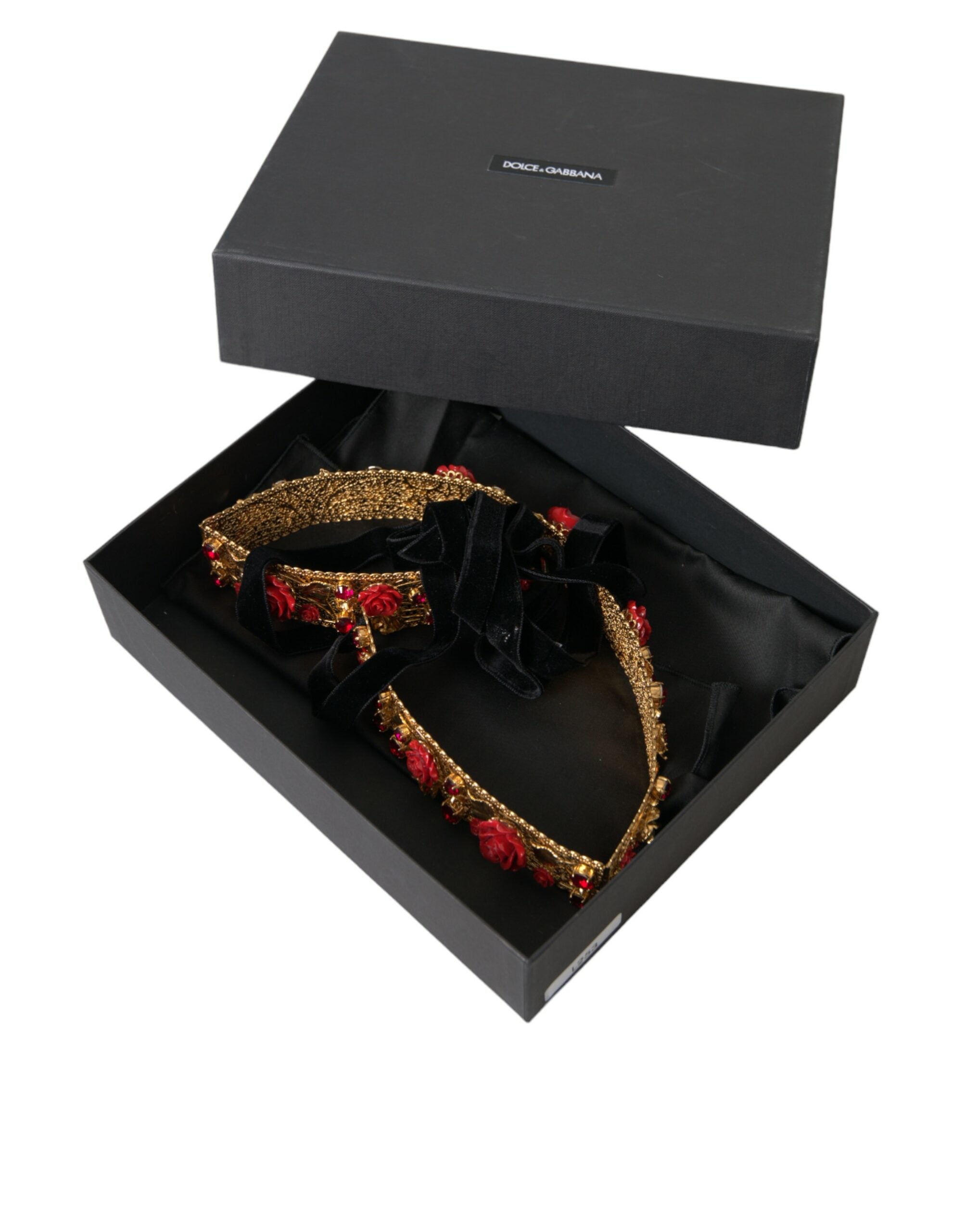 Dolce & Gabbana Gold Brass Red Roses Crystal Jewel Waist Belt - Luksusmuotia Dolce & Gabbana - Tutustu YVES JAVANNI® 