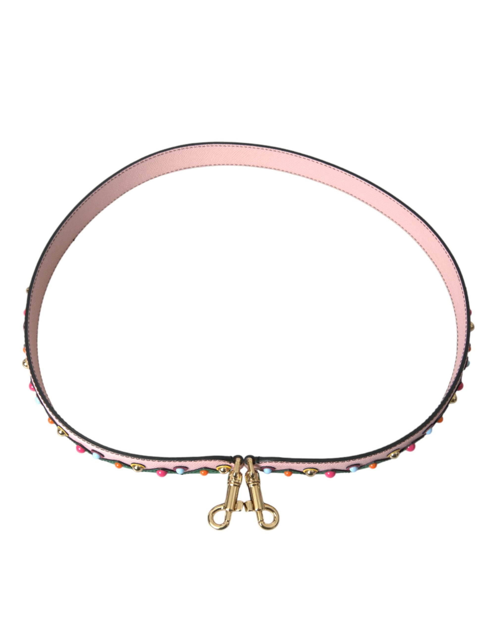 Dolce & Gabbana Pink Leather Handbag Accessory Shoulder Strap - Luksuslaukut ja asusteet Dolce & Gabbana - Tutustu YVES JAVANNI® 