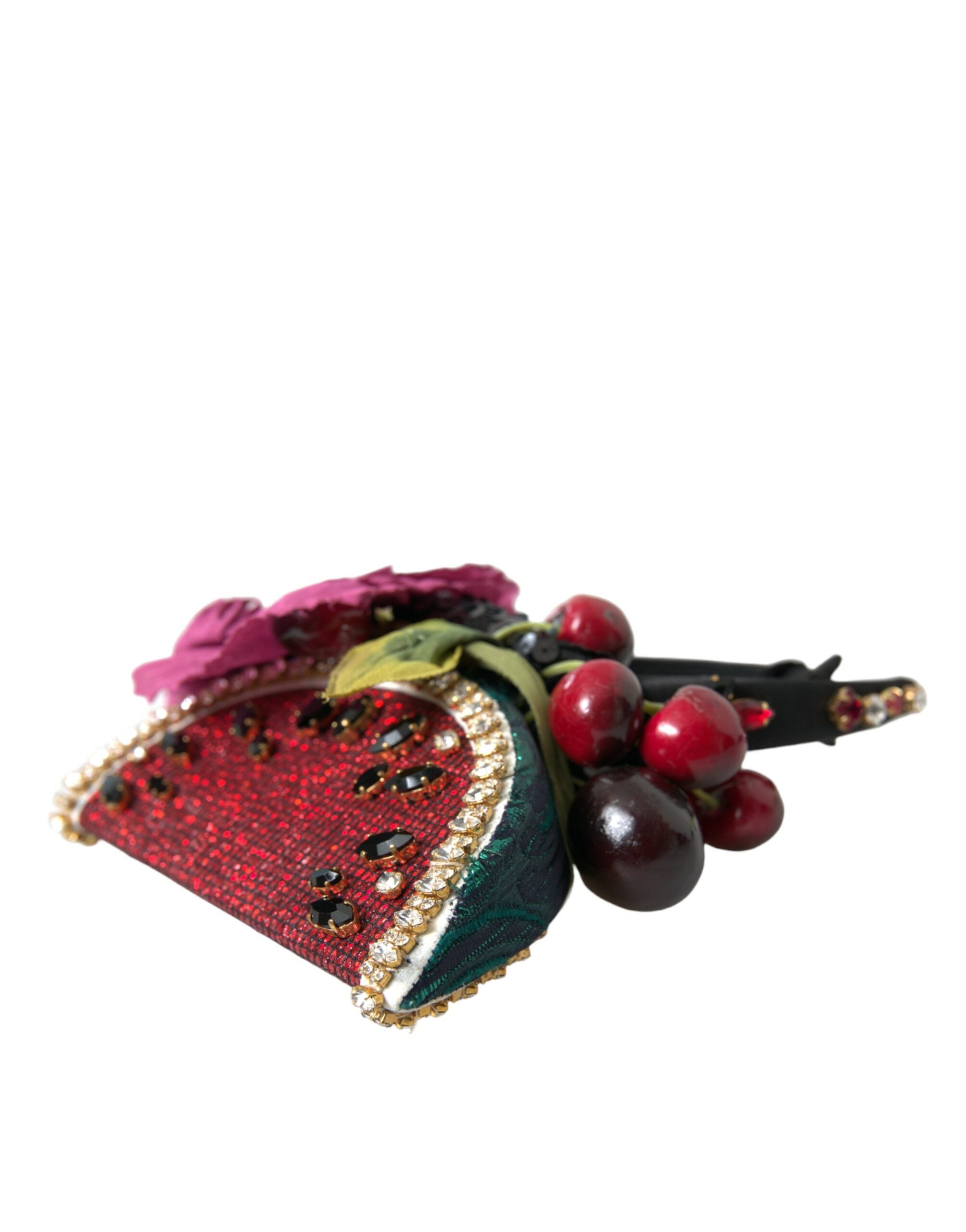 Dolce & Gabbana Red Watermelon Cherry Crystal Hairband Statement Diadem - Luksuslaukut ja asusteet Dolce & Gabbana - Tutustu YVES JAVANNI® 