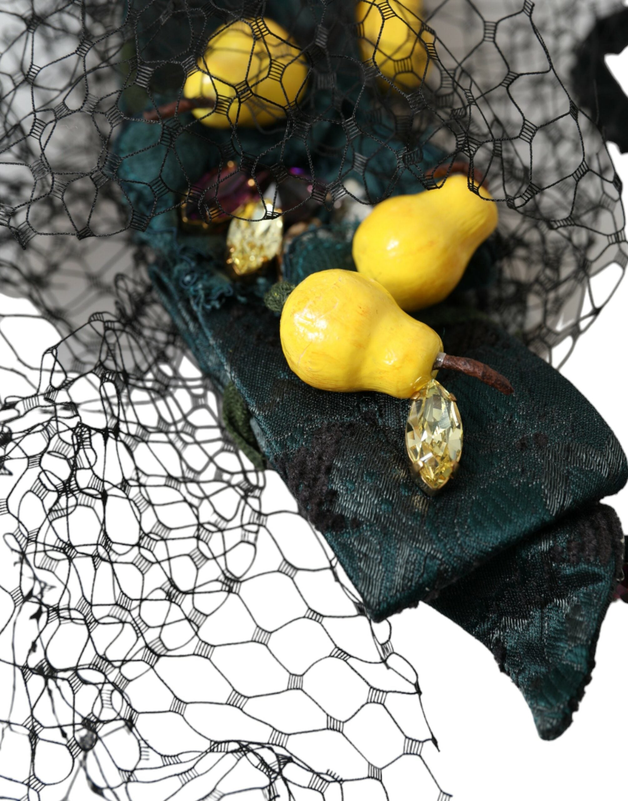 Dolce & Gabbana Black Lemons Sicily Purple Crystal Net Headband Diadem - Luksusmuotia Dolce & Gabbana - Tutustu YVES JAVANNI® 